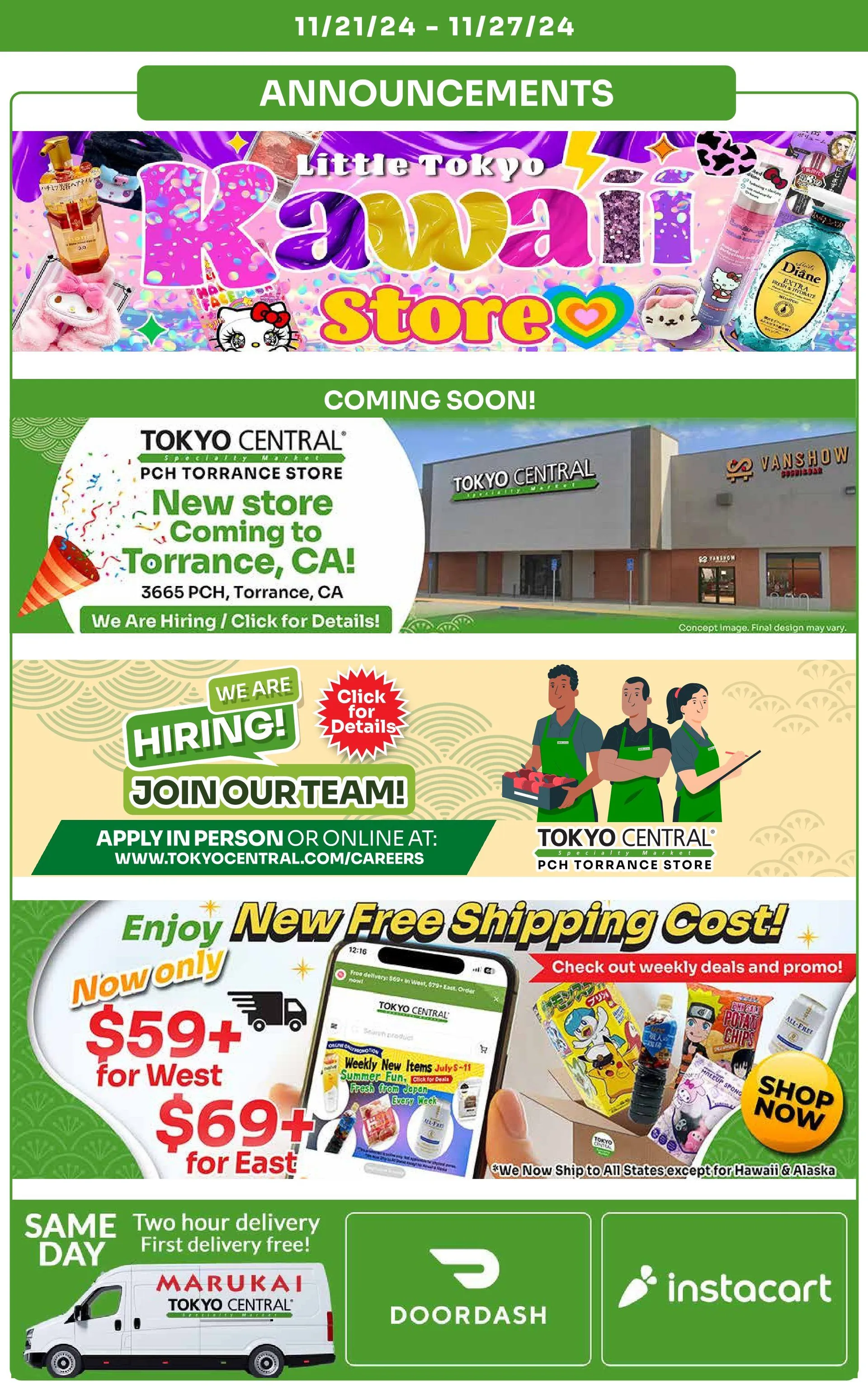 Weekly ad Tokyo Central Specialty Market Deals from November 21 to November 27 2024 - Page 12