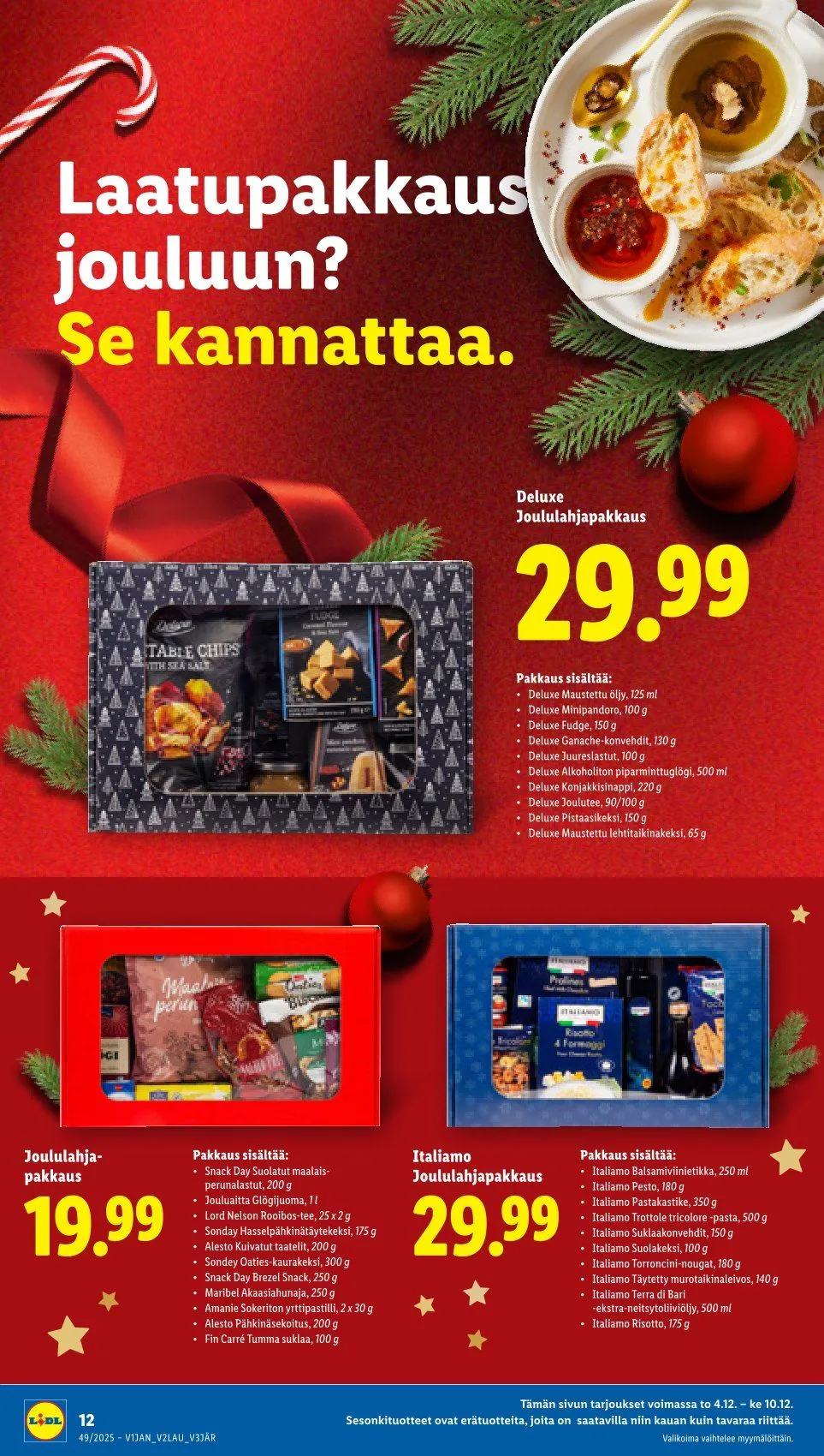 Lidl  Tarjoukset voimassa alkaen 4. joulukuuta - 7. joulukuuta 2025 - Tarjouslehti sivu 12