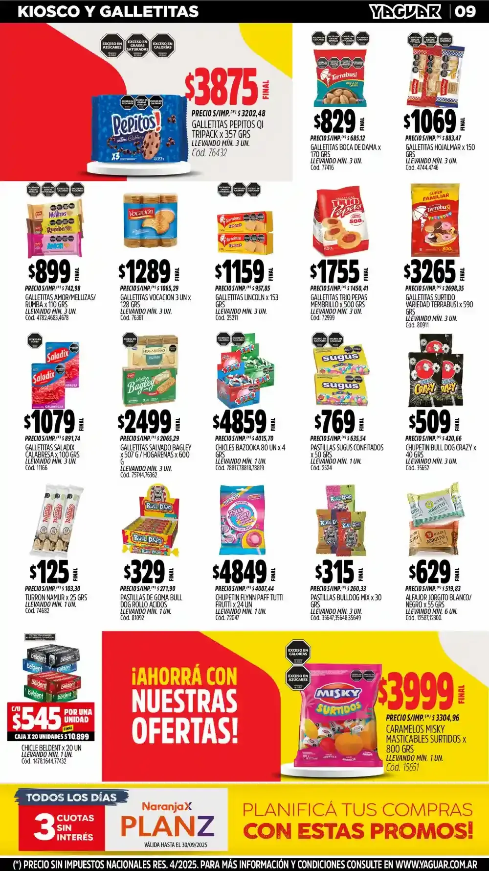 Ofertas de  Ofertas Yaguar - Últimos catálogos 8 de septiembre al 15 de septiembre 2025 - Página 11 del catálogo