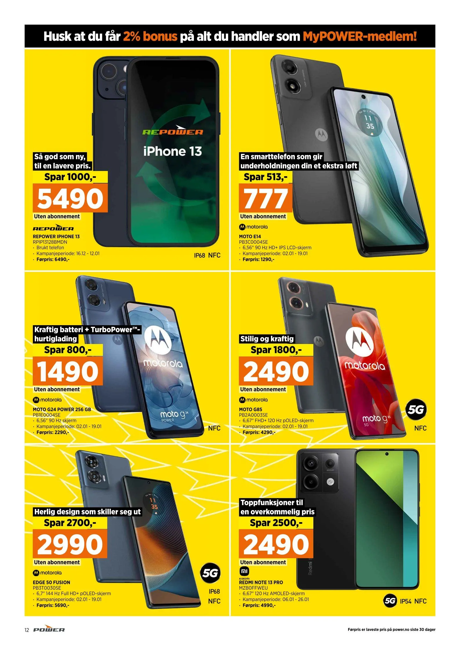 Power Tilbud fra 7. januar til 18. januar 2025 - kundeavisside 12