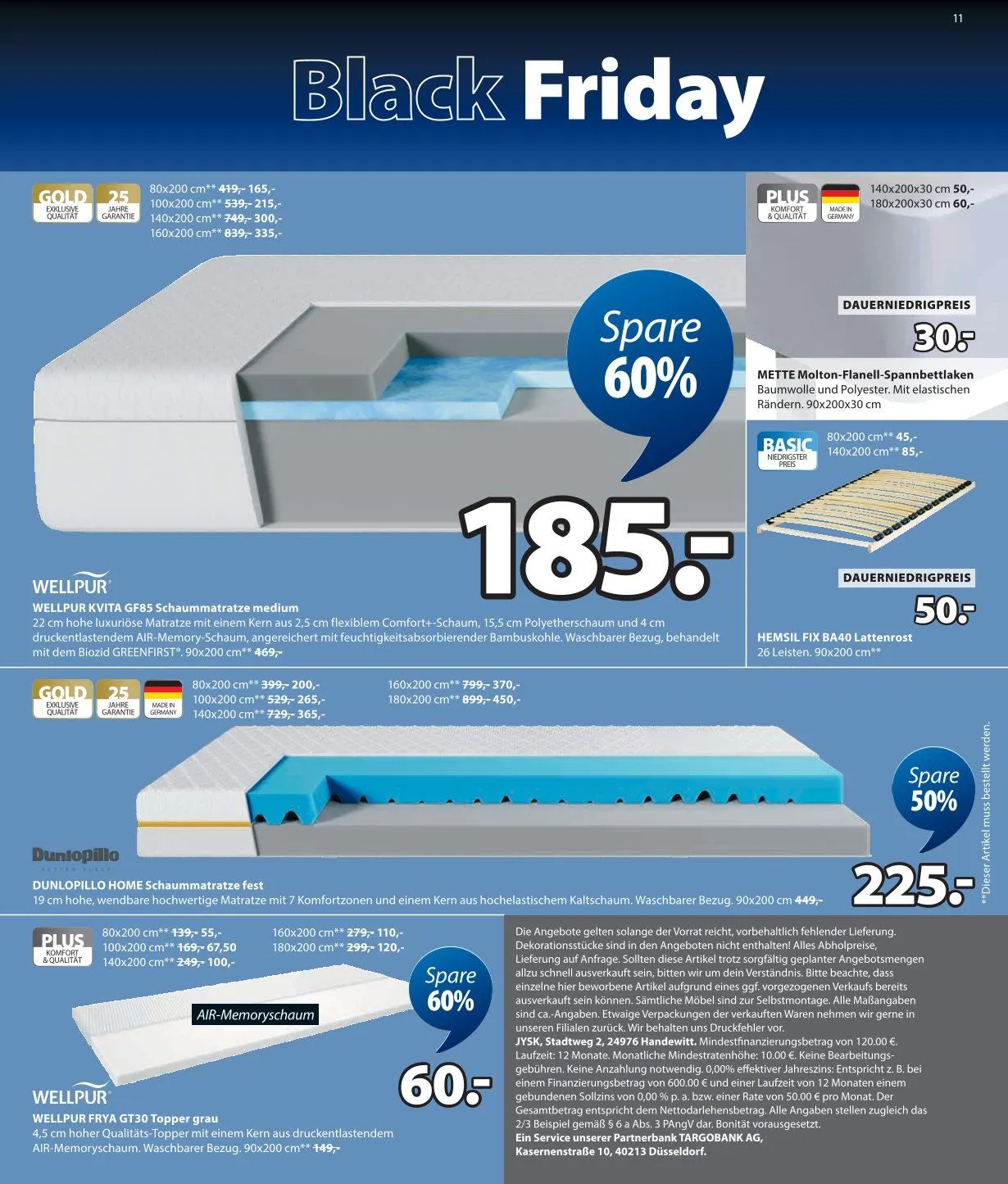 JYSK Angebote von 19. Oktober bis 29. November 2025 - Prospekt seite 11