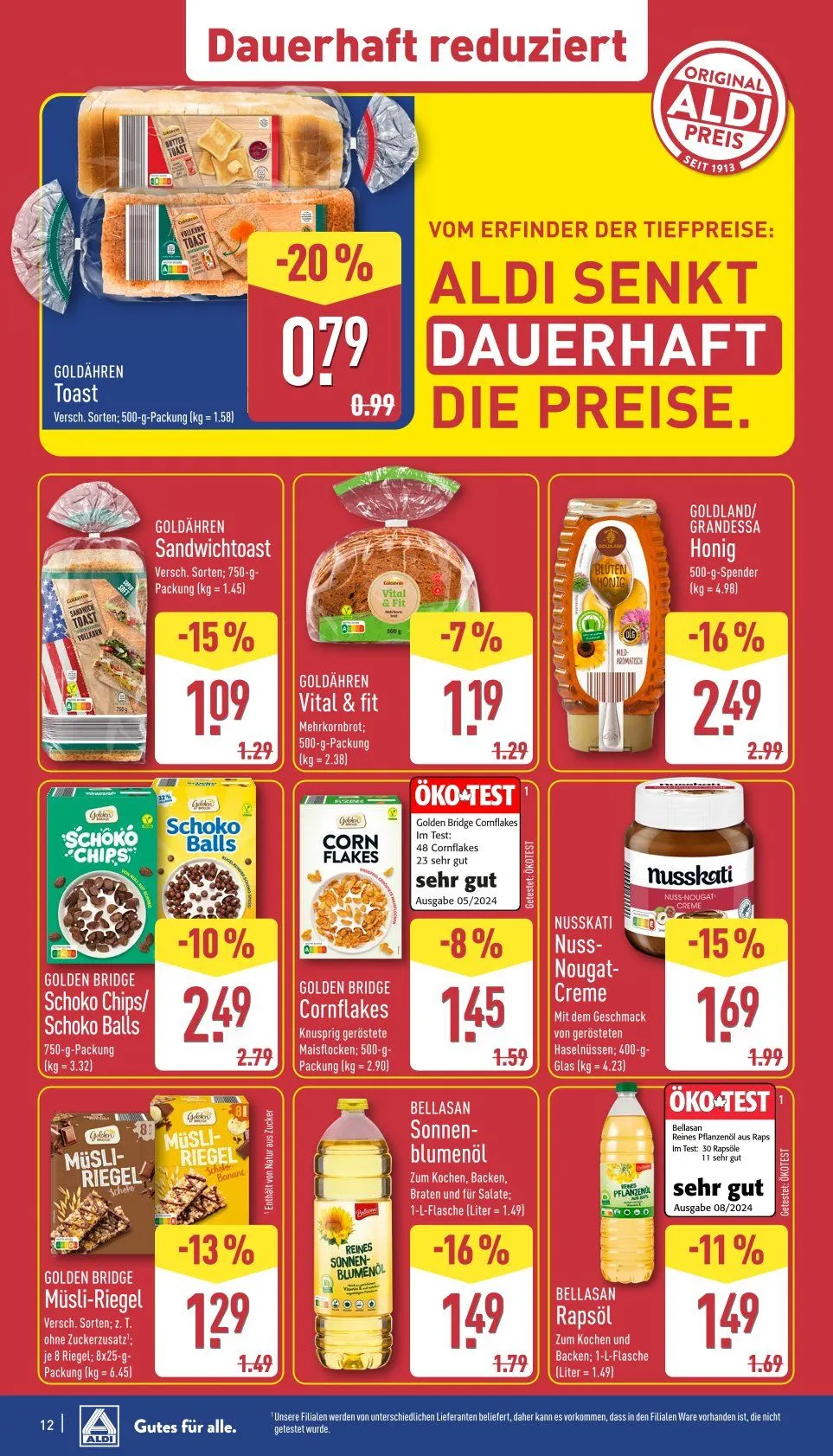 ALDI Aktuell Angebote von 22. April bis 26. April 2025 - Prospekt seite 12