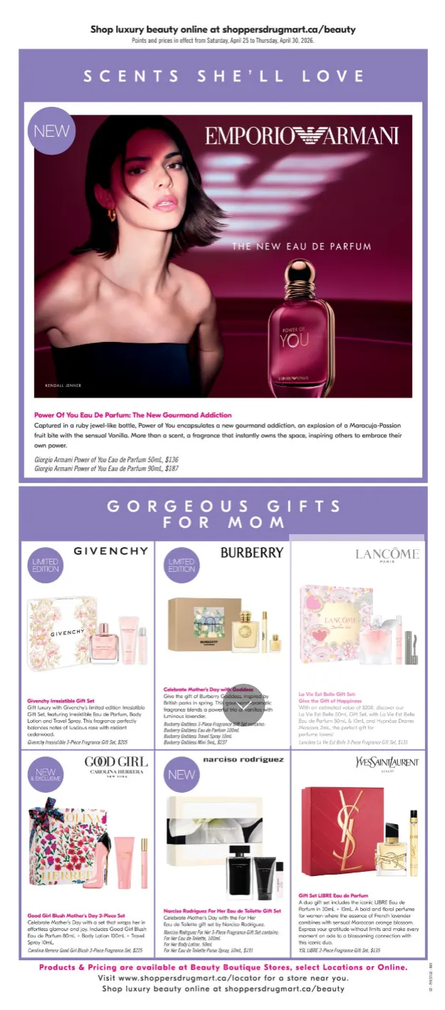 Shoppers Drug Mart Sales from April 25 to April 30 2026 - flyer page 12