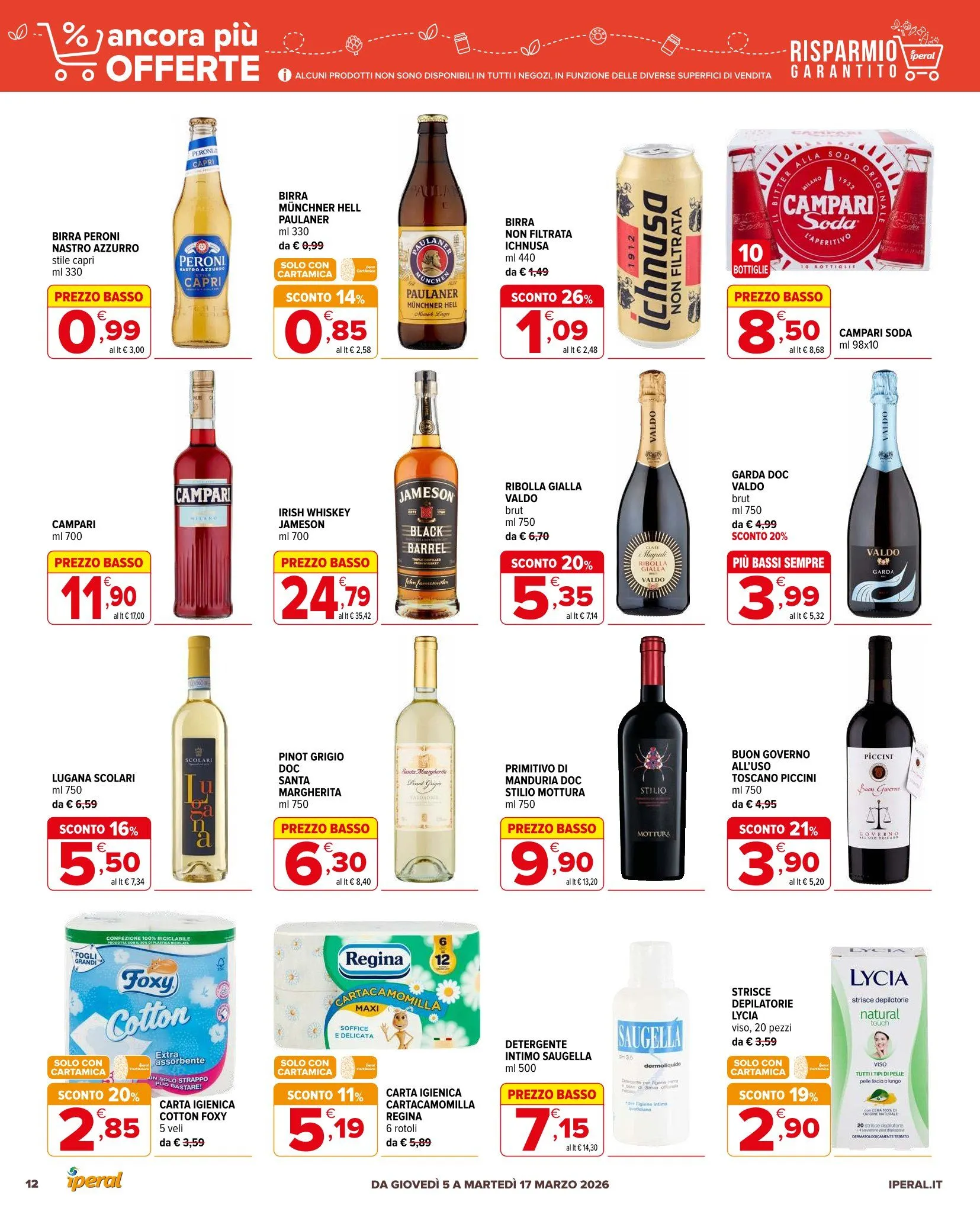  Iperal Volantino da 5 marzo a 17 marzo di 2026 - Pagina del volantino 12