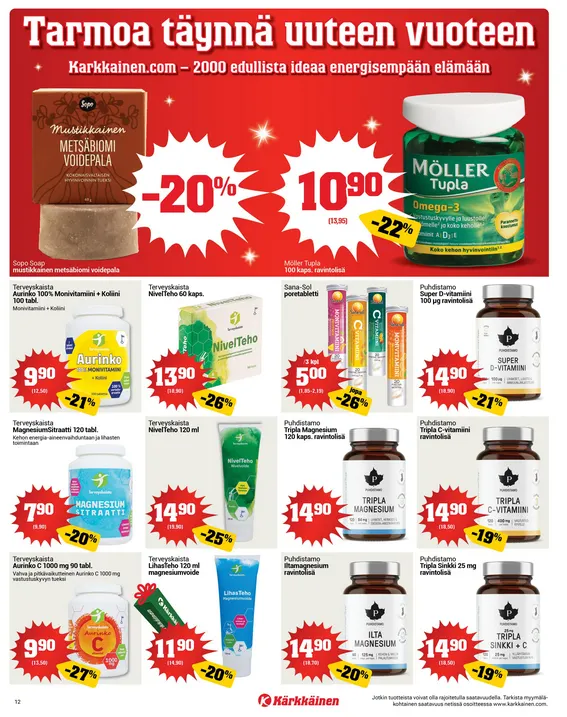  Kaupan Kärkkäinen  voimassa alkaen 17. joulukuuta - 23. joulukuuta 2025 - Tarjouslehti sivu 12