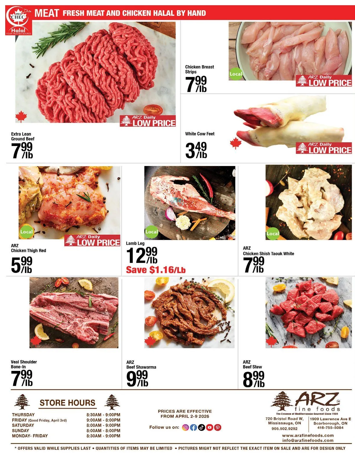 Arz Fine Foods Sales from April 2 to April 9 2026 - flyer page 12