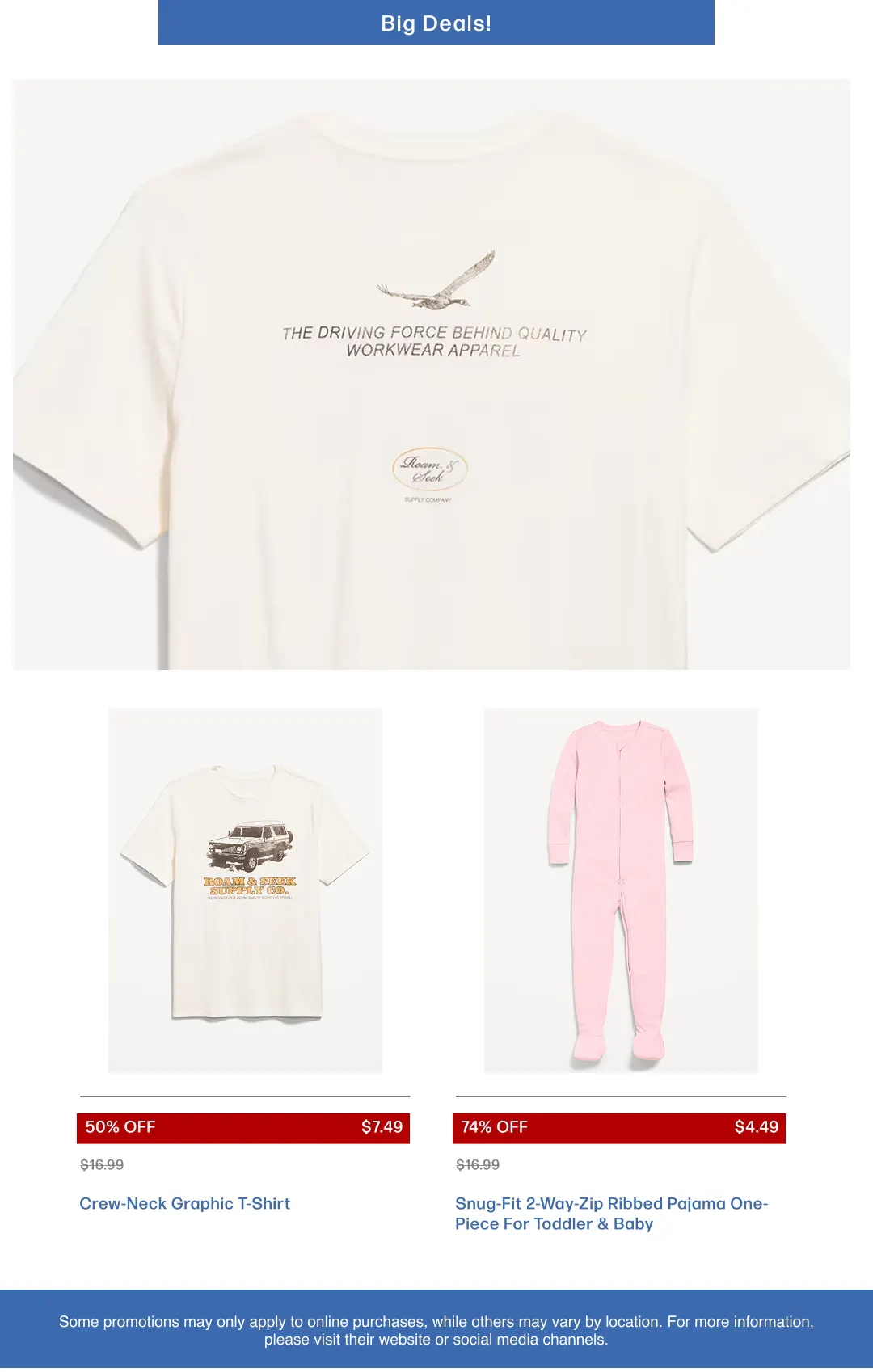 Weekly promotion  Old Navy Sales spanning from April 6 to April 26 2026 - Page 12 for Catalogue 365