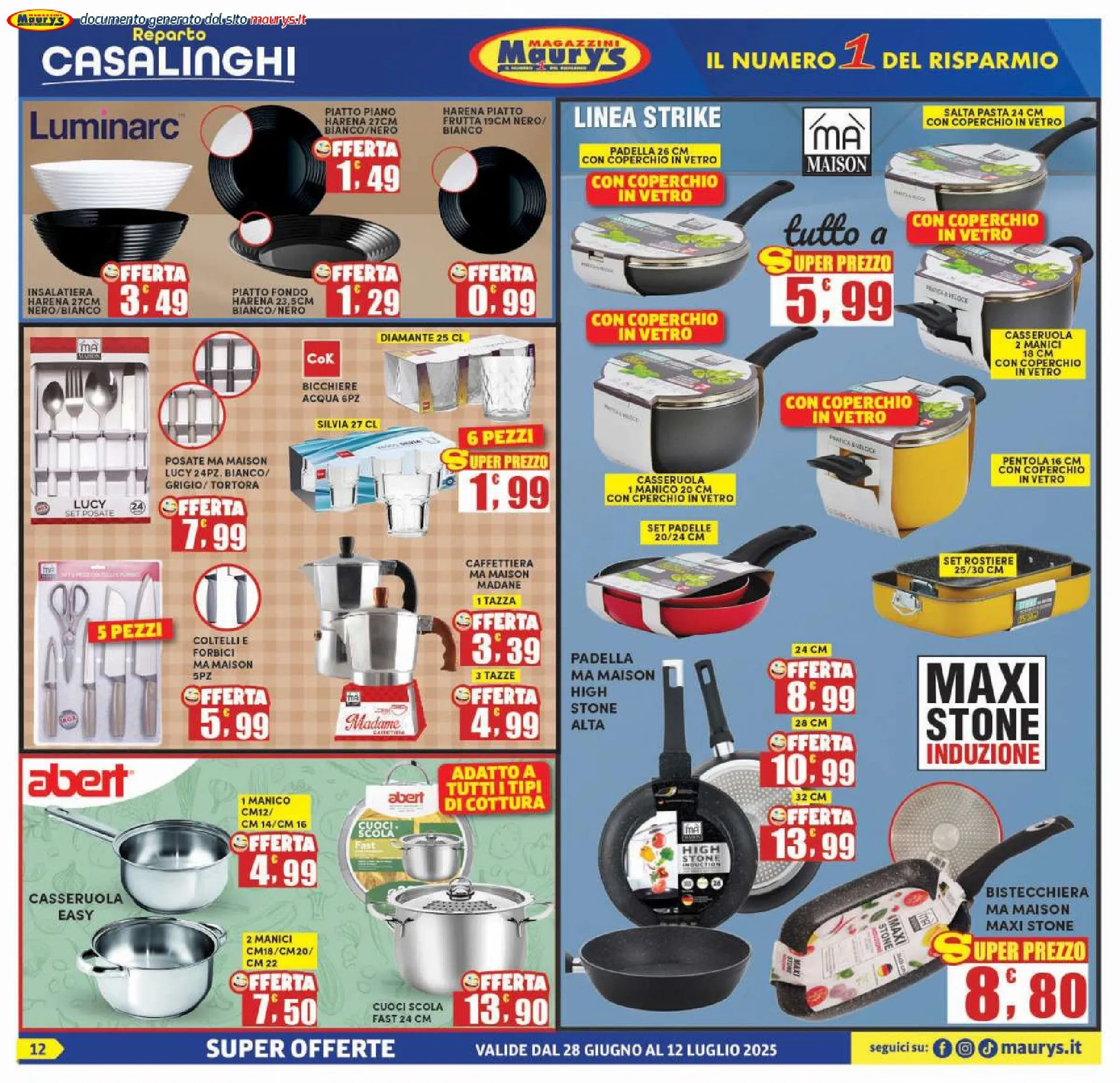 Maury's Promozione da 28 giugno a 12 luglio di 2025 - Pagina del volantino 12