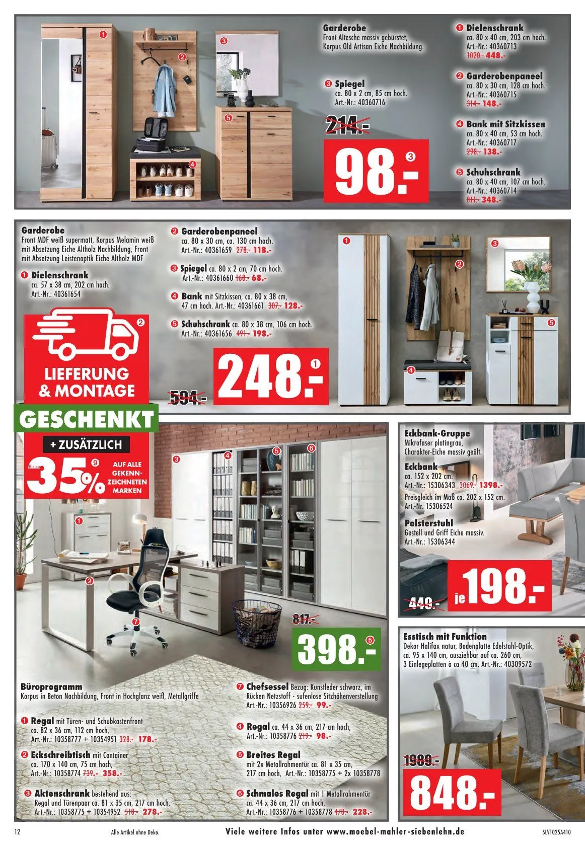 Möbel Mahler Prospekte von 29. Oktober bis 25. November 2025 - Prospekt seite 12