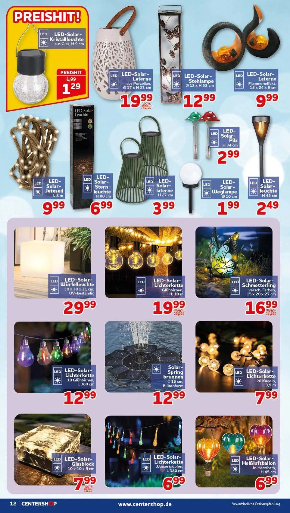CENTERSHOP Prospekte von 20. Juli bis 25. Juli 2026 - Prospekt seite 12