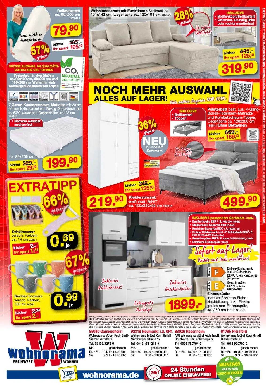 Wohnorama Angebote von 1. April bis 25. April 2025 - Prospekt seite 12