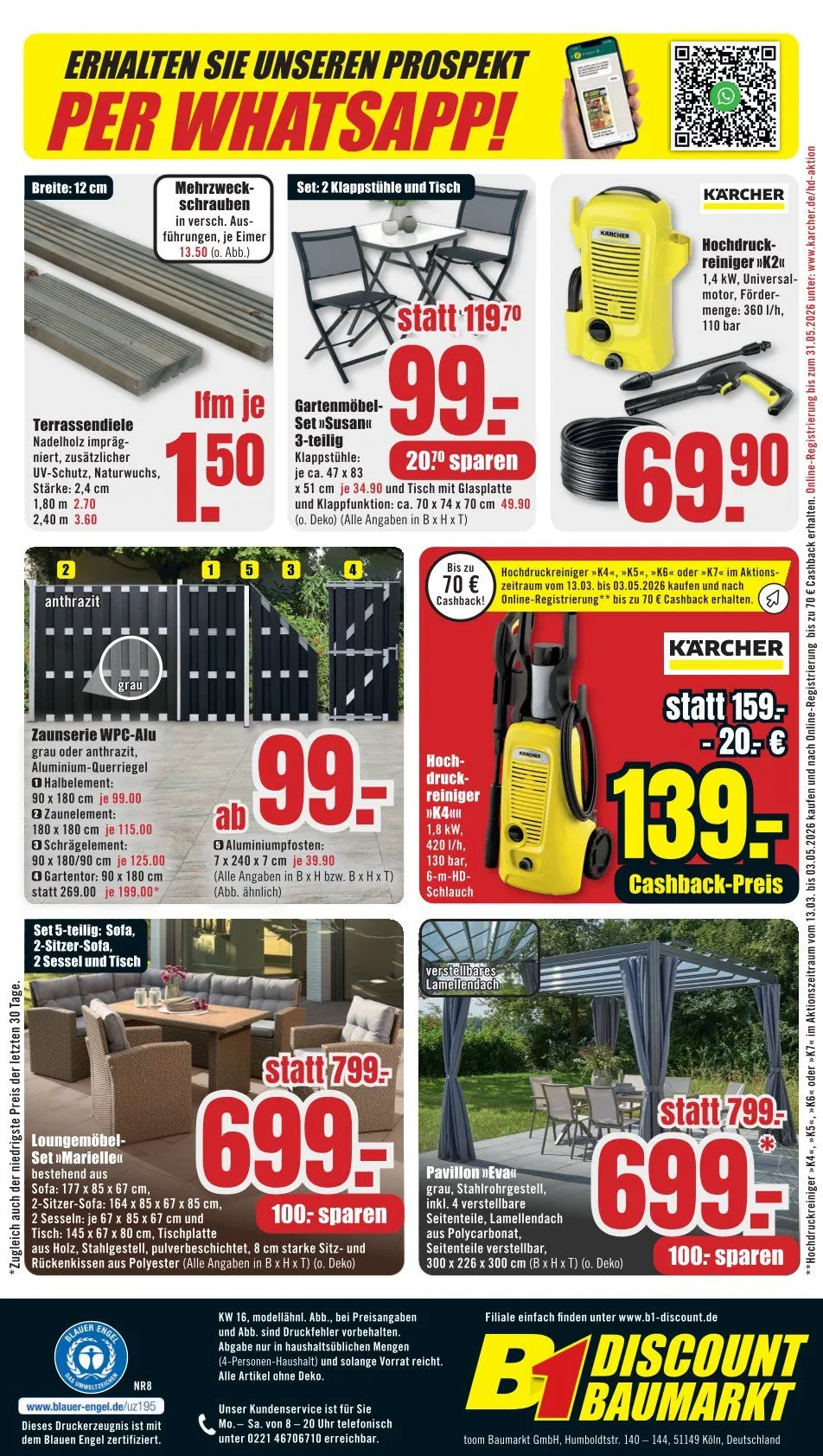 B1 Discount Baumarkt Angebote von 11. April bis 17. April 2026 - Prospekt seite 12