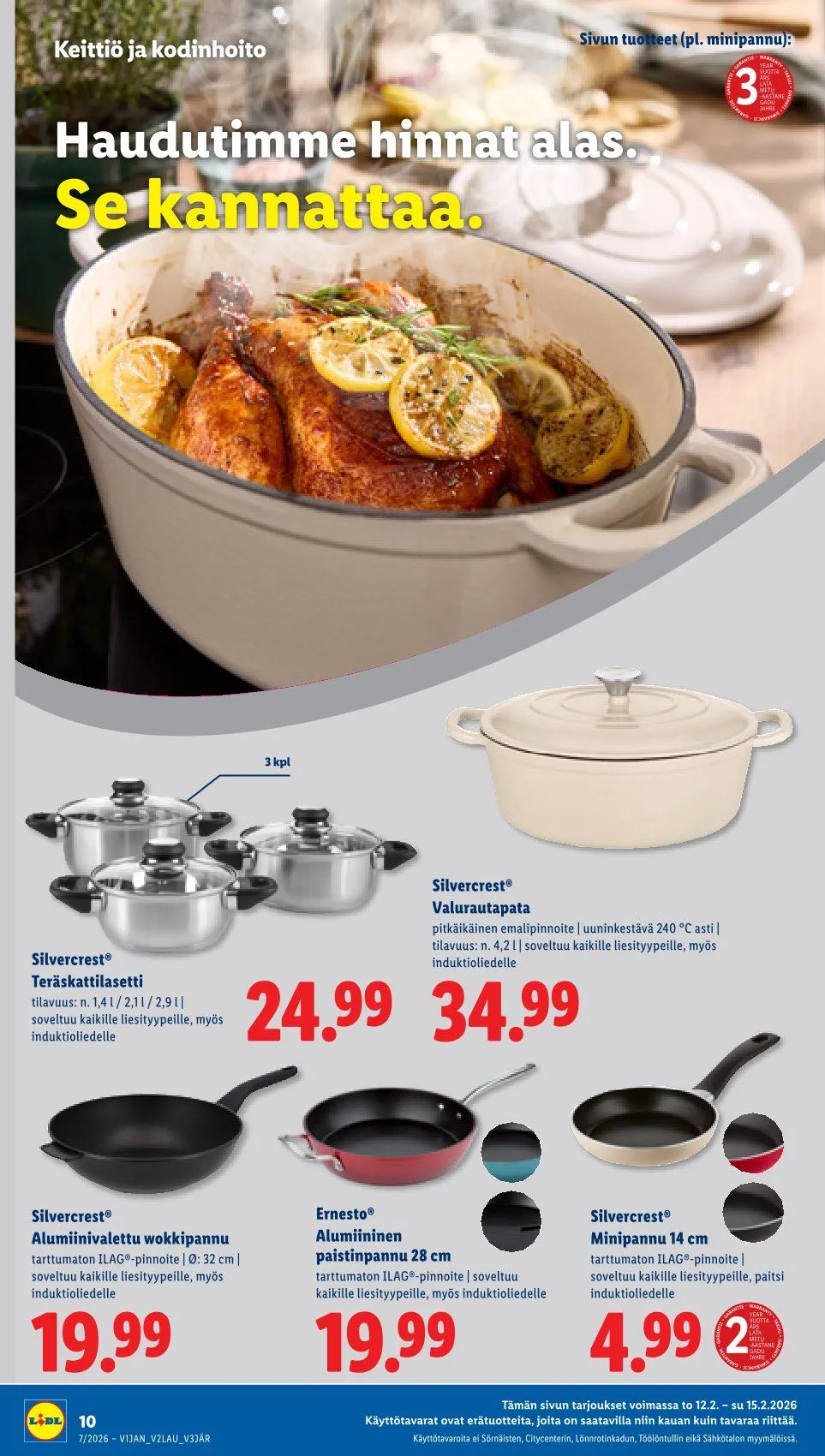 Kaupan Lidl Tarjoukset voimassa alkaen 12. helmikuuta - 15. helmikuuta 2026 - Tarjouslehti sivu 12
