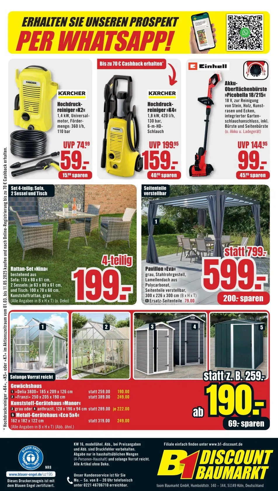 B1 Discount Baumarky Angebote von 12. April bis 17. April 2025 - Prospekt seite 12