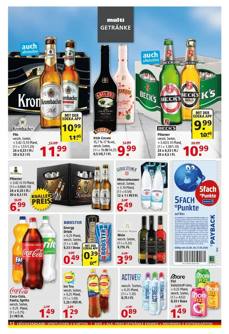 Multi Markt Angebote von 22. Juni bis 27. Juni 2026 - Prospekt seite 12