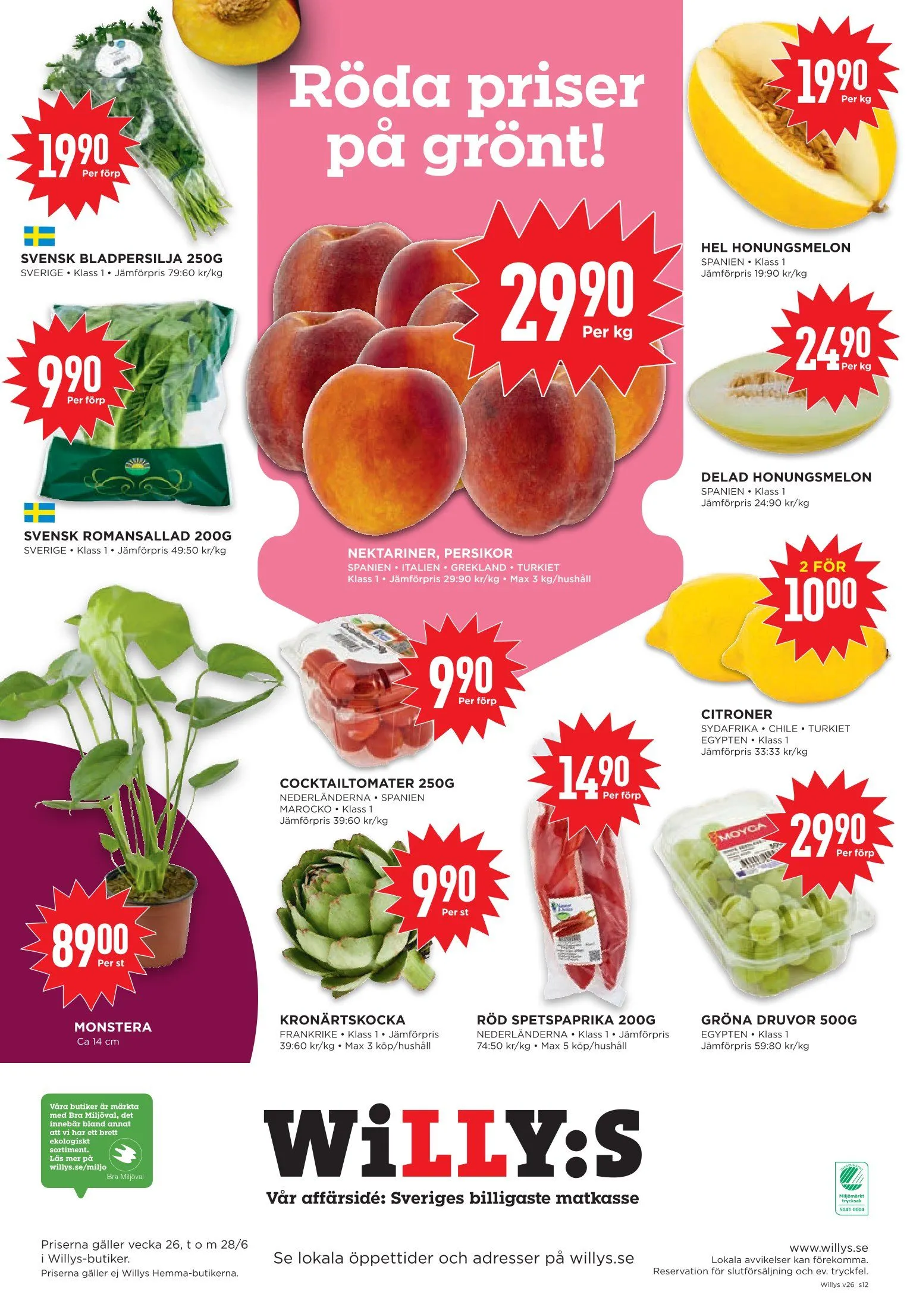Willys erbjudanden från 22 juni till 28 juni 2026 - Reklamblad sidor 12