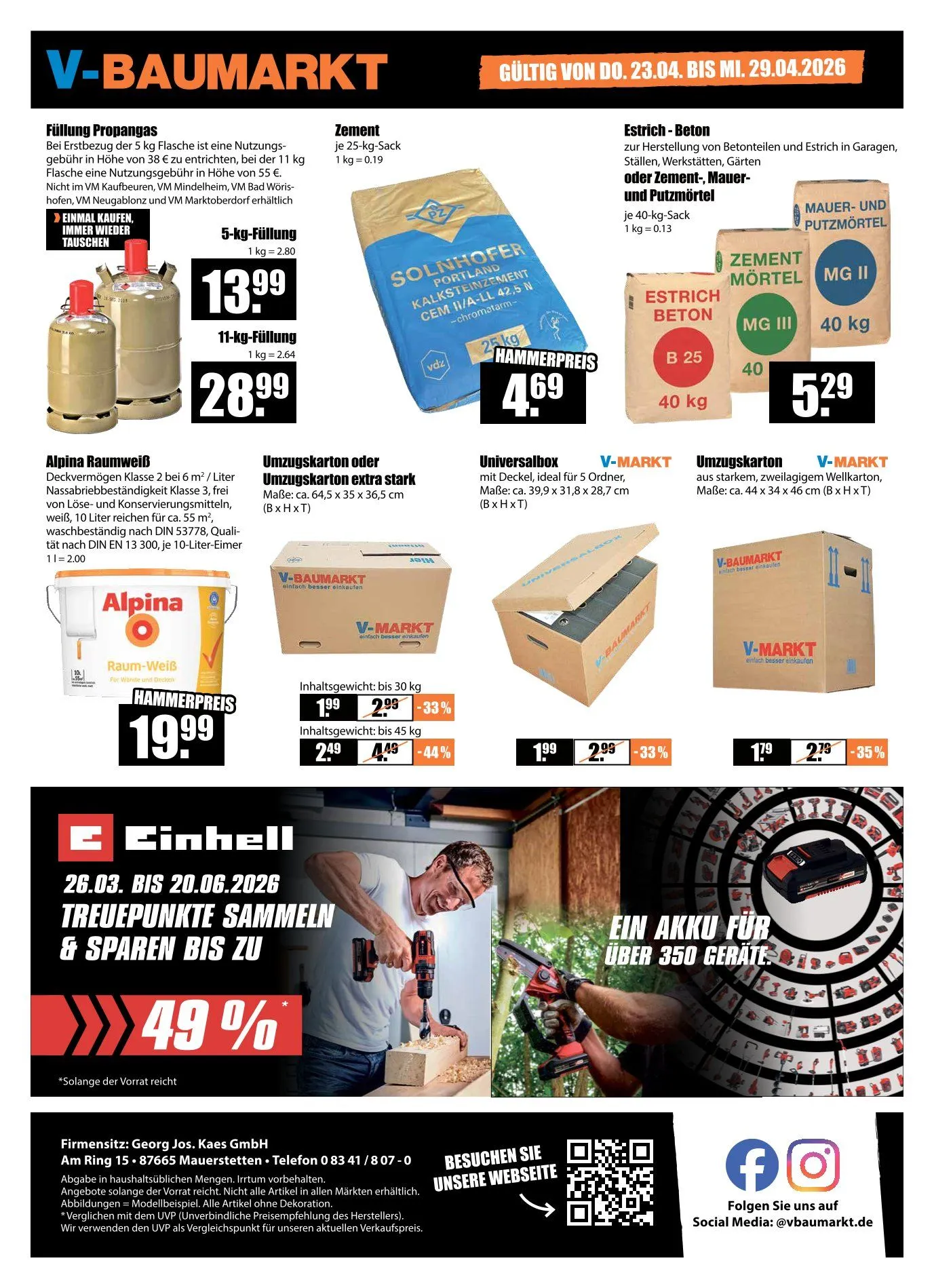  V-Baumarkt Prospekte von 23. April bis 29. April 2026 - Prospekt seite 12