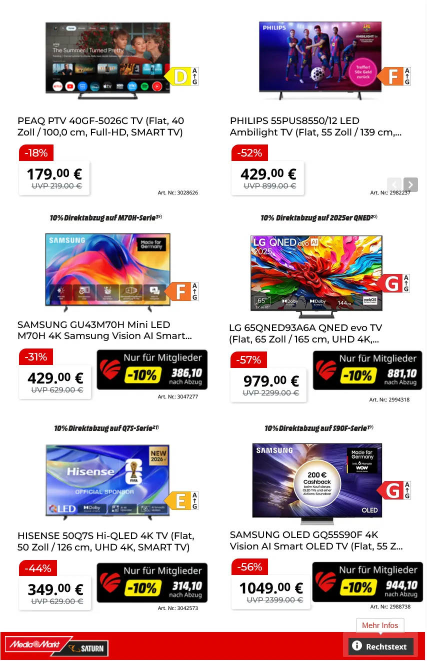 Saturn Prospekte von 30. Juli bis 9. August 2026 - Prospekt seite 12