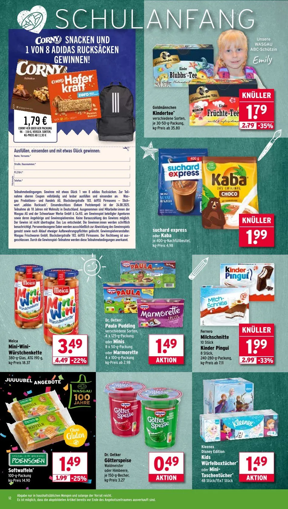 Wasgau Prospekte  von 11. August bis 16. August 2025 - Prospekt seite 12