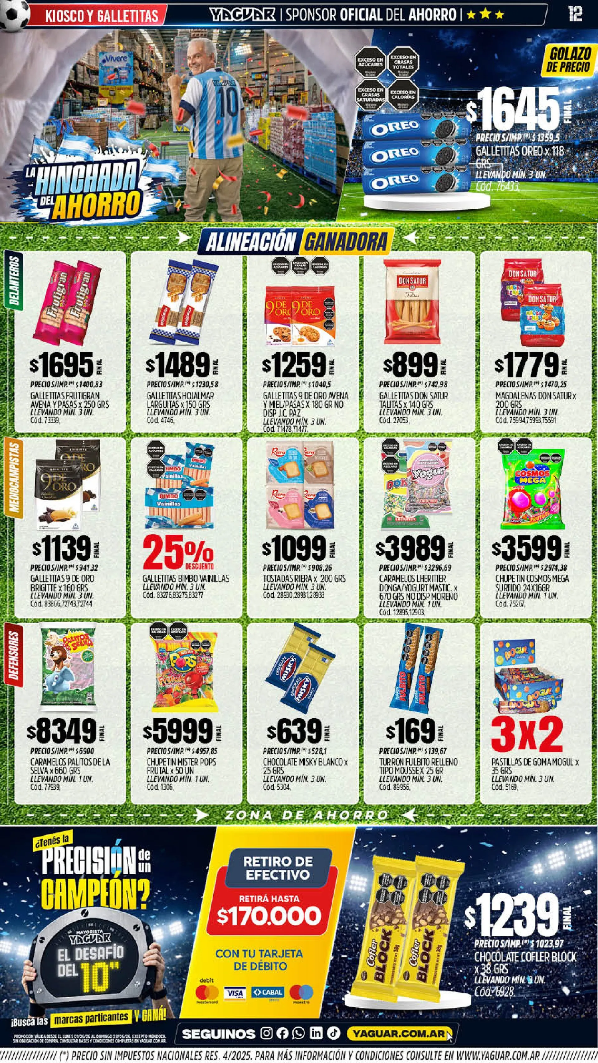 Ofertas de Ofertas Yaguar  1 de junio al 7 de junio 2026 - Página 12 del catálogo