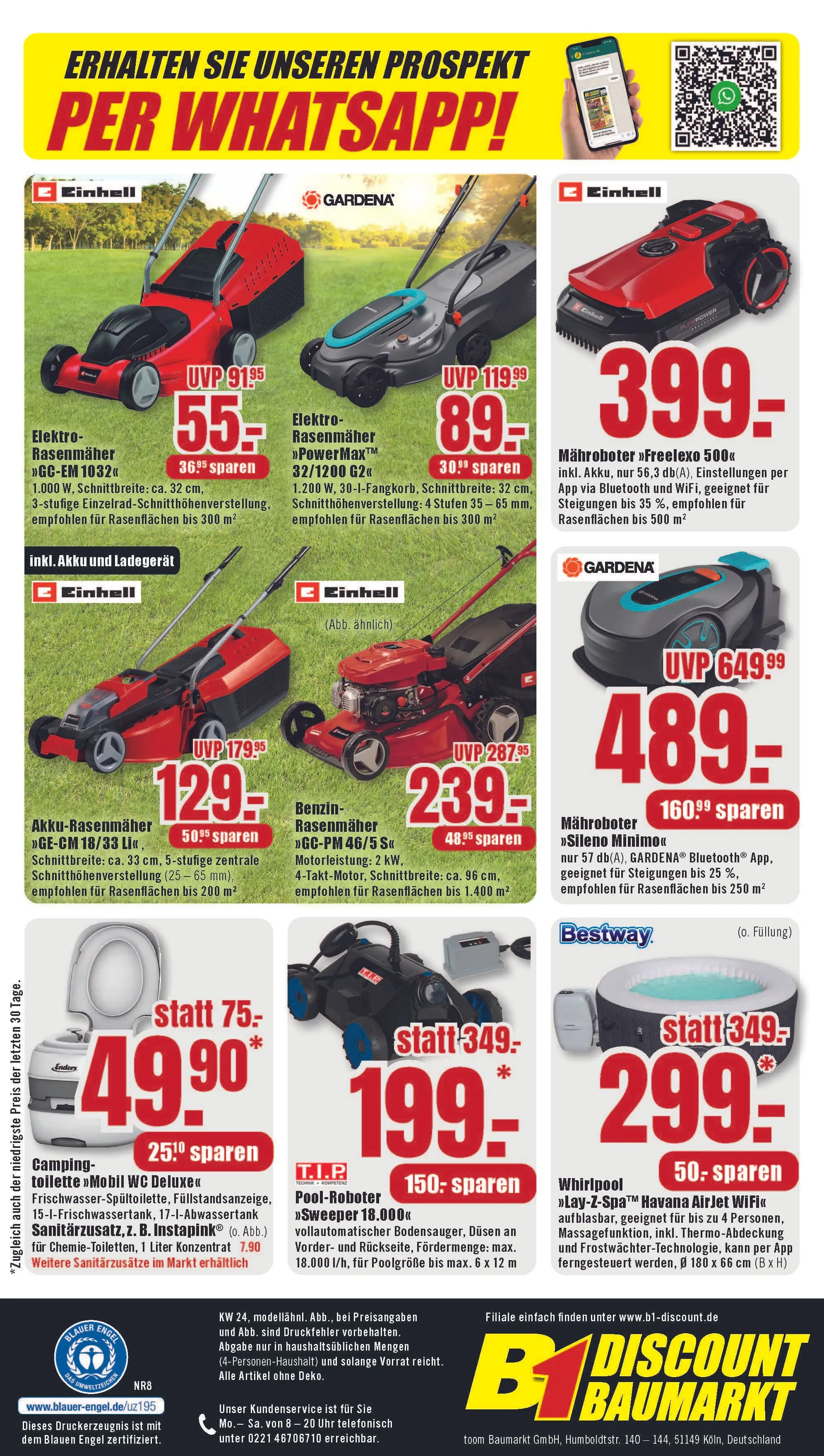 B1 Discount Baumarkt Prospekte von 7. Juni bis 15. Juni 2025 - Prospekt seite 12