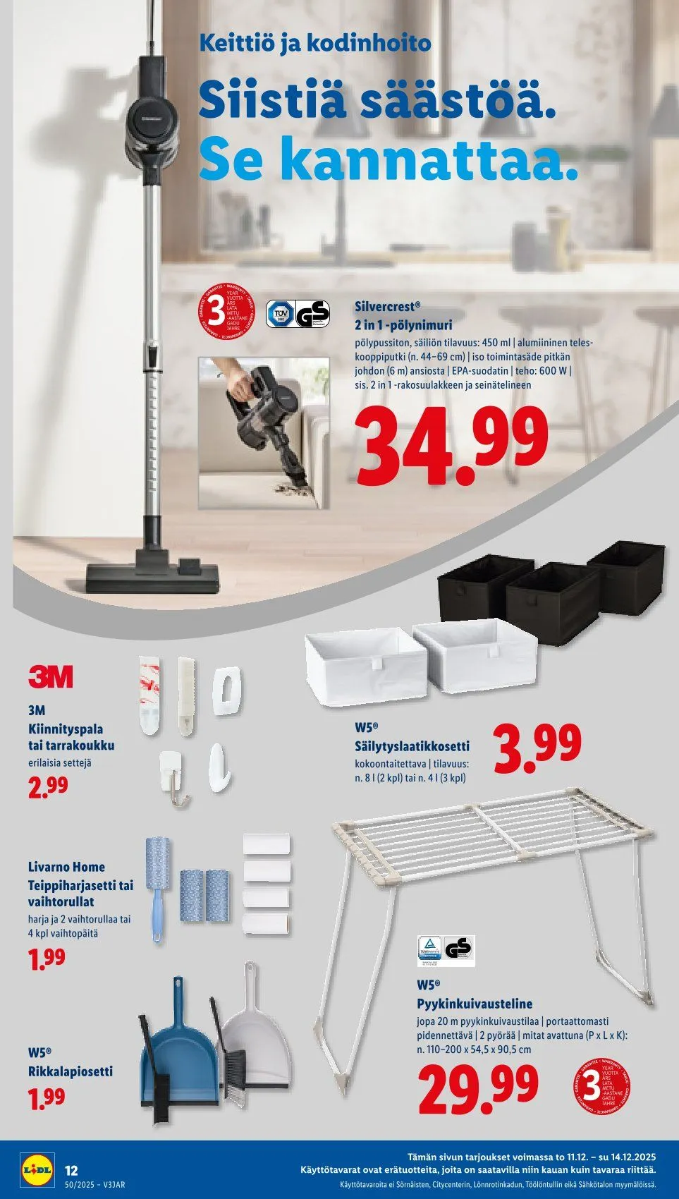 Lidl uusimmat tarjoukset voimassa alkaen 11. joulukuuta - 17. joulukuuta 2025 - Tarjouslehti sivu 12
