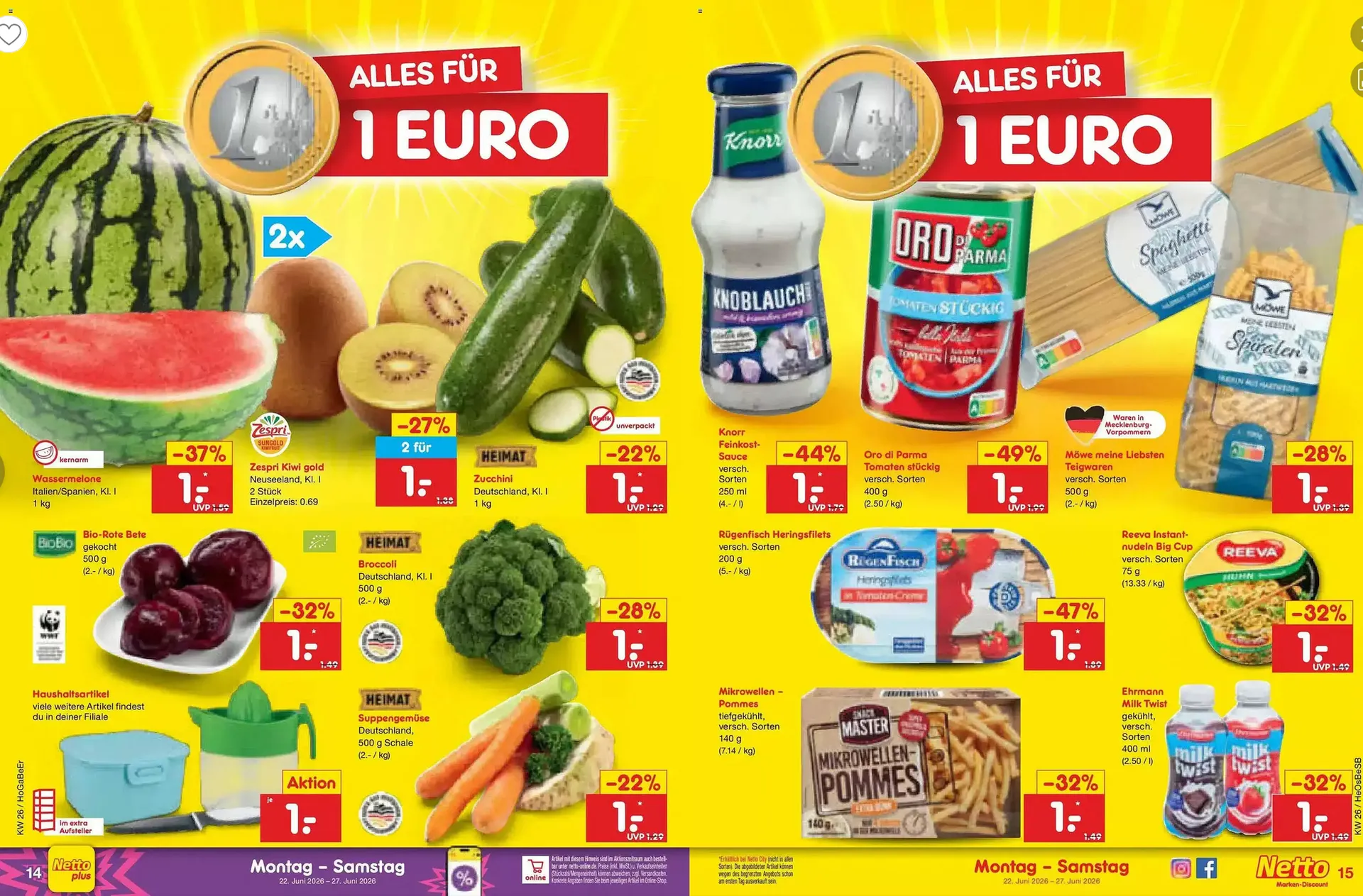 Netto Marken-Discount Folders van 22 juni tot 27 juni 2026 - Folder pagina 12