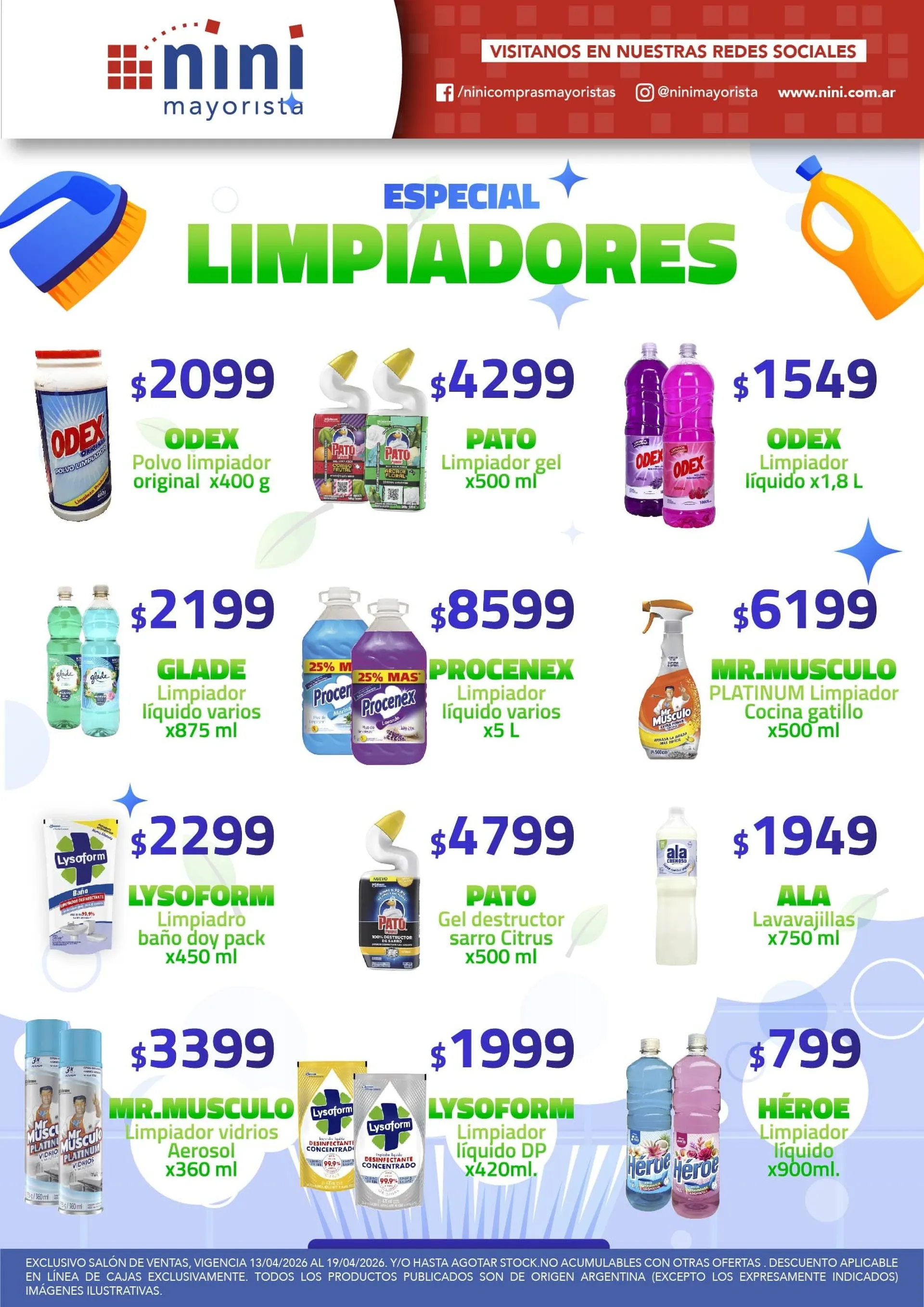 Ofertas de Nini Mayorista Ofertas 13 de abril al 19 de abril 2026 - Página 12 del catálogo