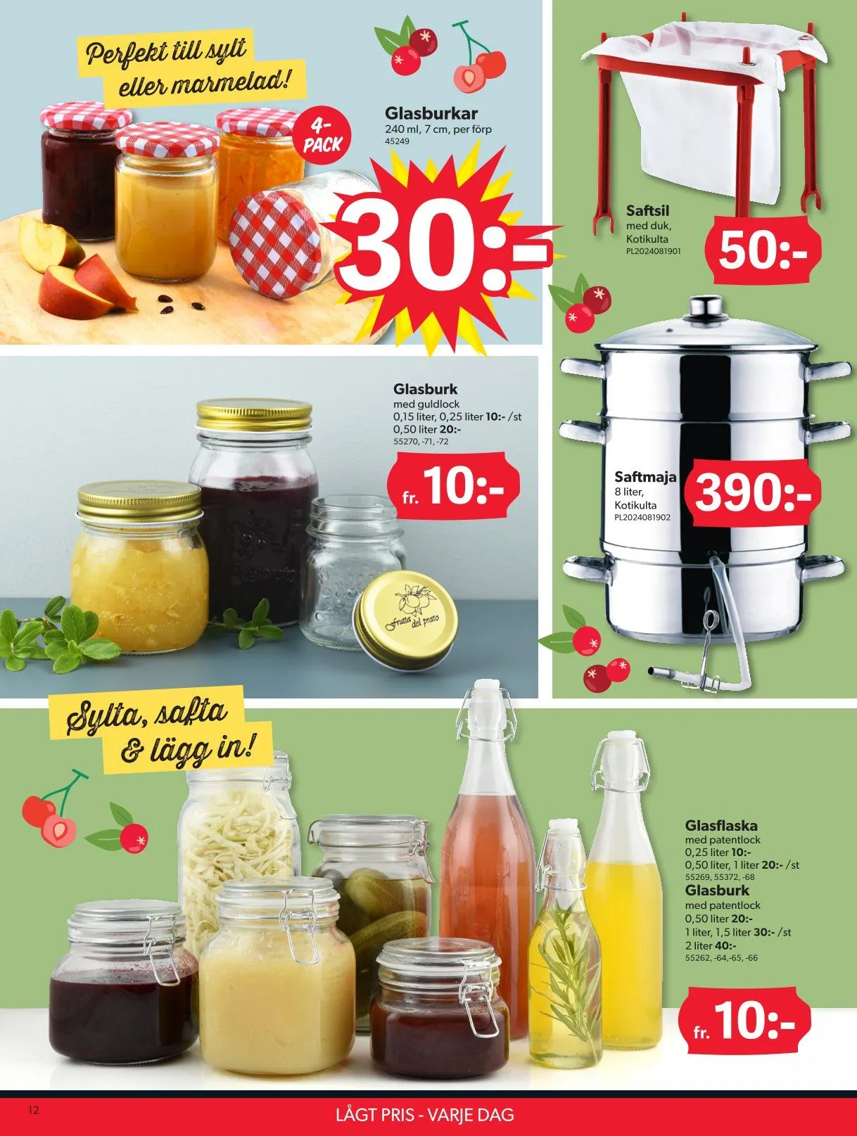 DollarStore erbjudanden  från 11 augusti till 24 augusti 2025 - Reklamblad sidor 12