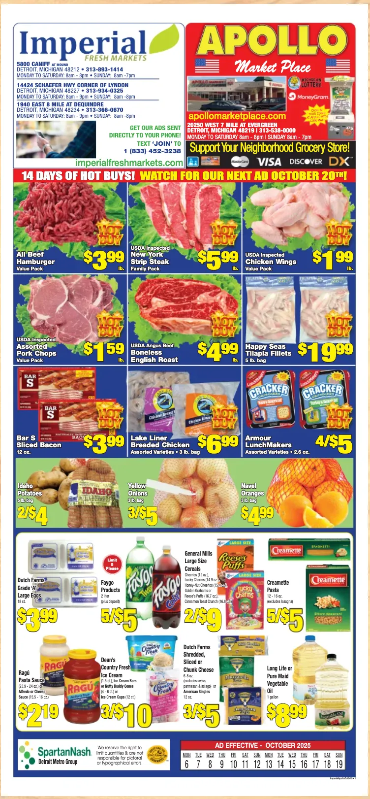 Weekly ad Imperial Fresh Markets weekly ads from October 6 to October 19 2025 - Page 1