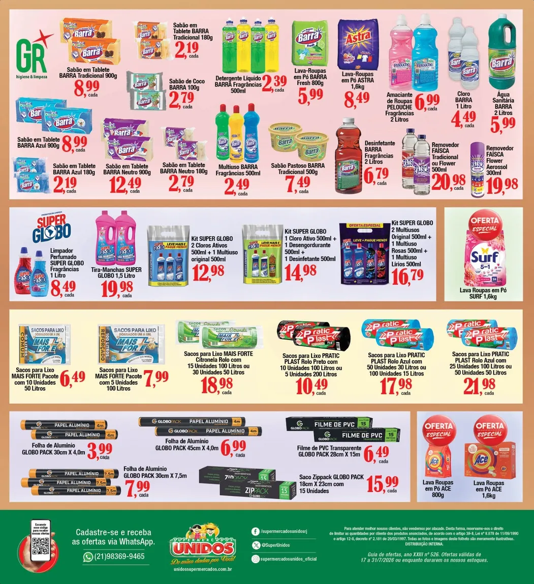 Encarte de Folhetos Unidos Supermercados 17 de julho até 31 de julho 2026 - Pagina 12