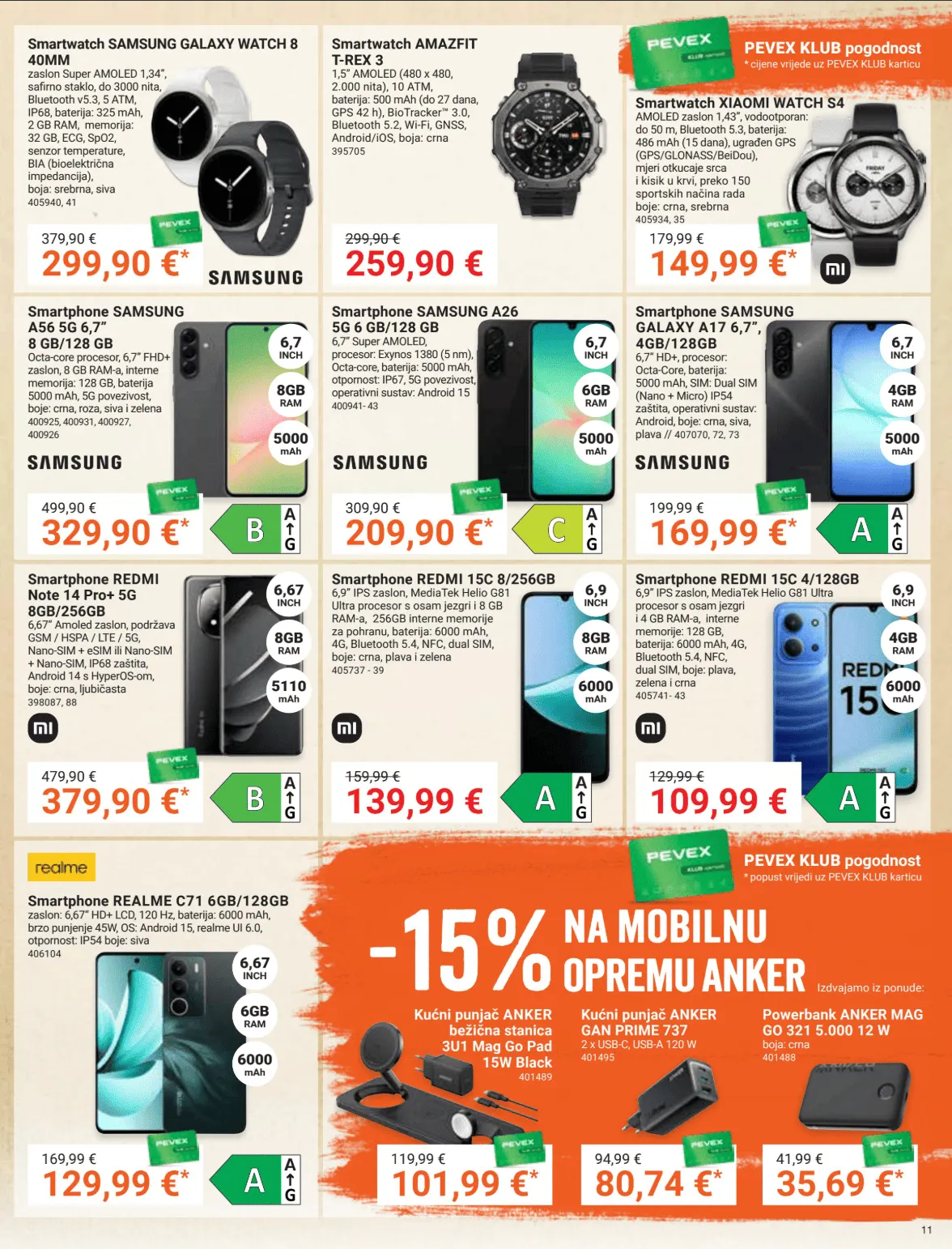 Katalog Najnovije ponude trgovine Pevex od 23. listopada do 17. studenoga 2025. - Pregled Stranica 11