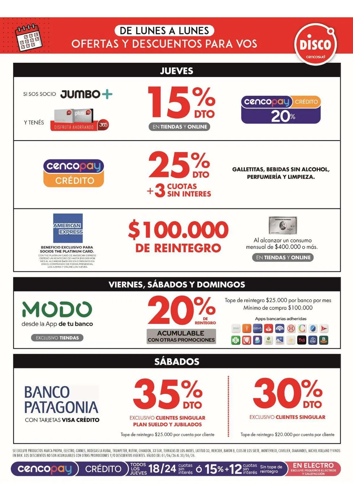 Ofertas de  Ofertas Disco 5 de junio al 7 de junio 2026 - Página 12 del catálogo