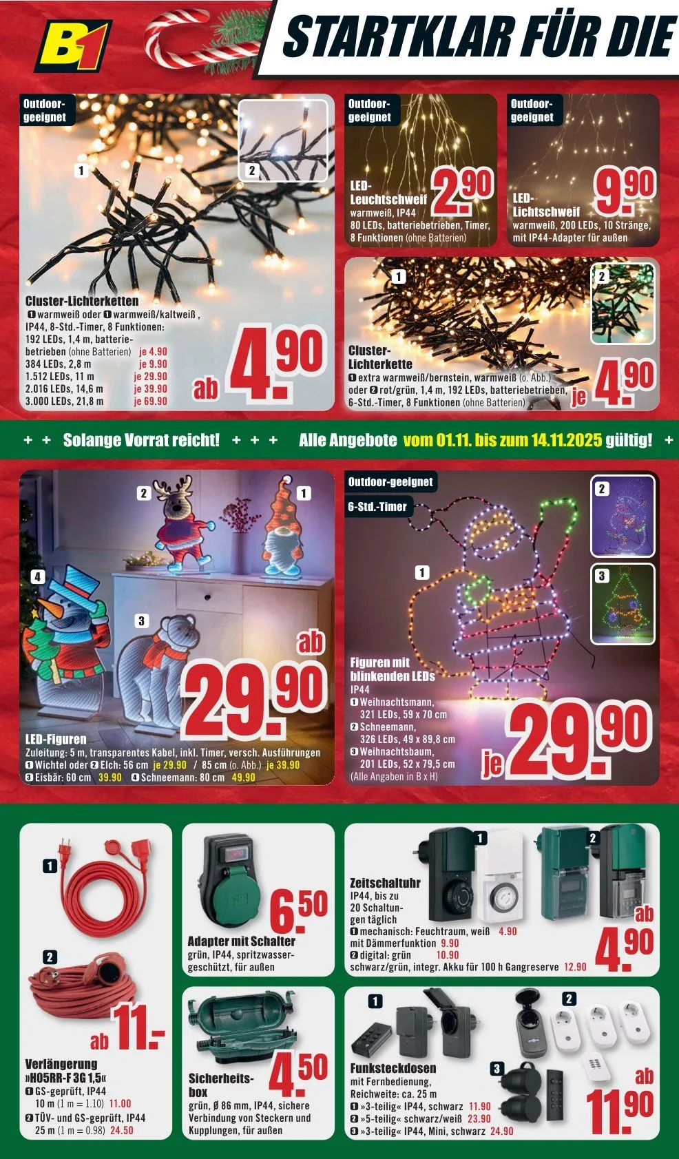 B1 Discount Baumarkt Prospekte von 1. November bis 7. Oktober 2025 - Prospekt seite 12