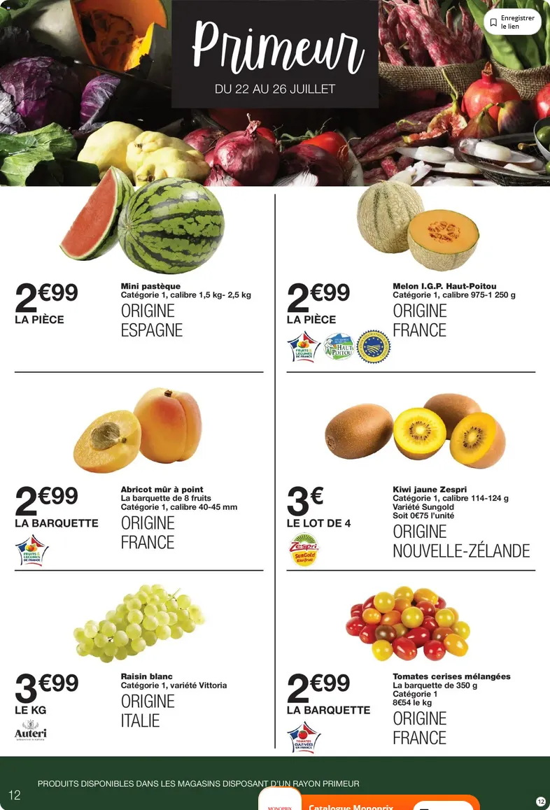 Catalogue Monoprix du 14 juillet au 26 juillet 2026 - Catalogue page 12