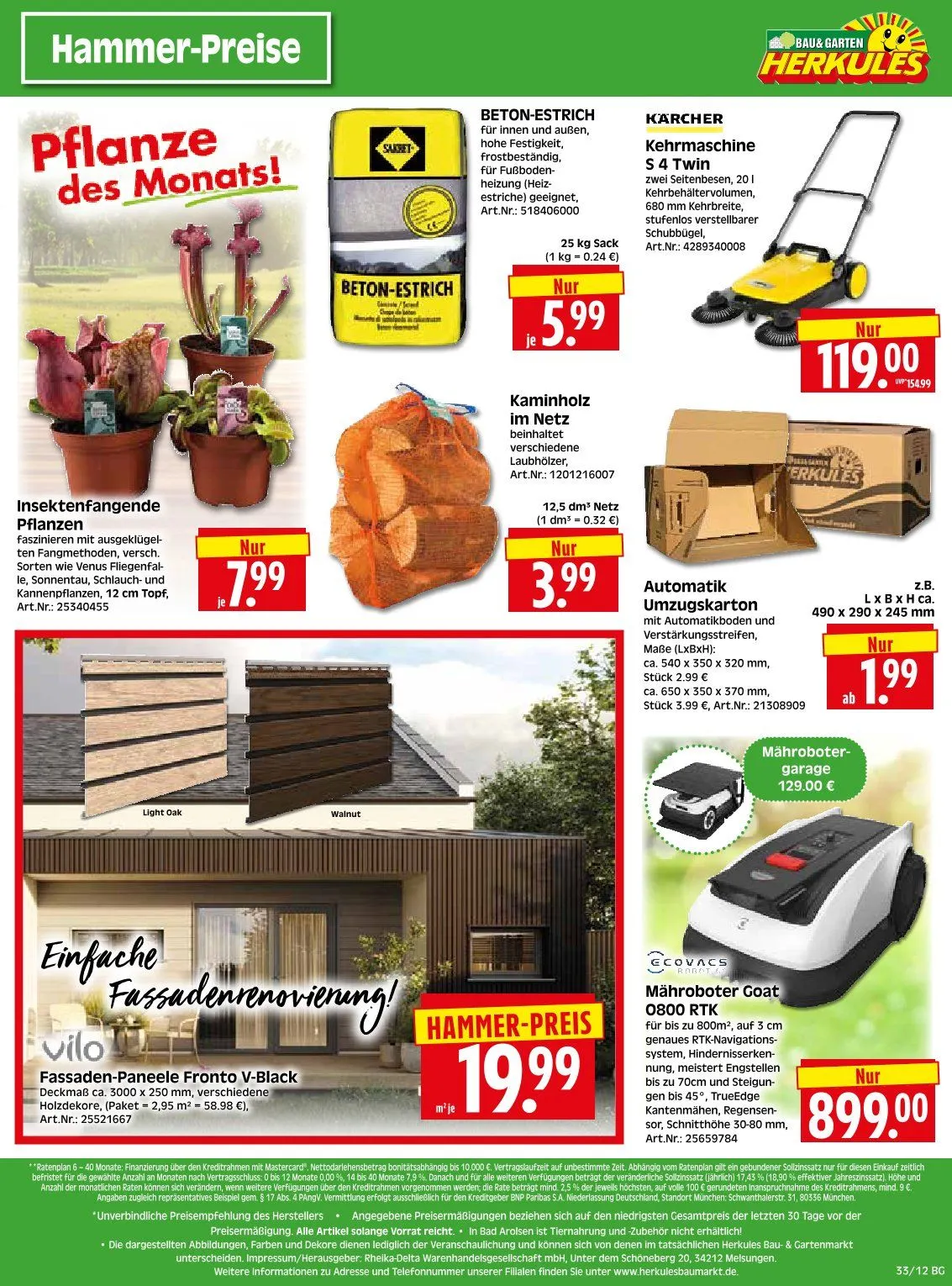 Herkules Baumarkt Angebote von 11. August bis 16. August 2025 - Prospekt seite 12