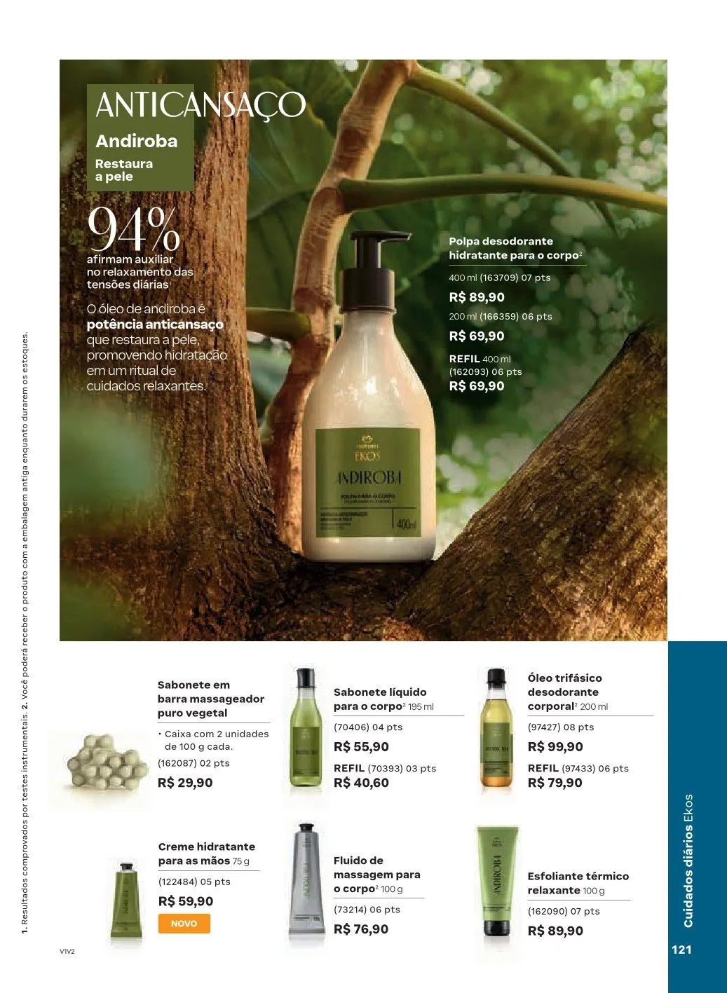 Encarte de NATURA 1 de abril até 30 de abril 2026 - Pagina 121