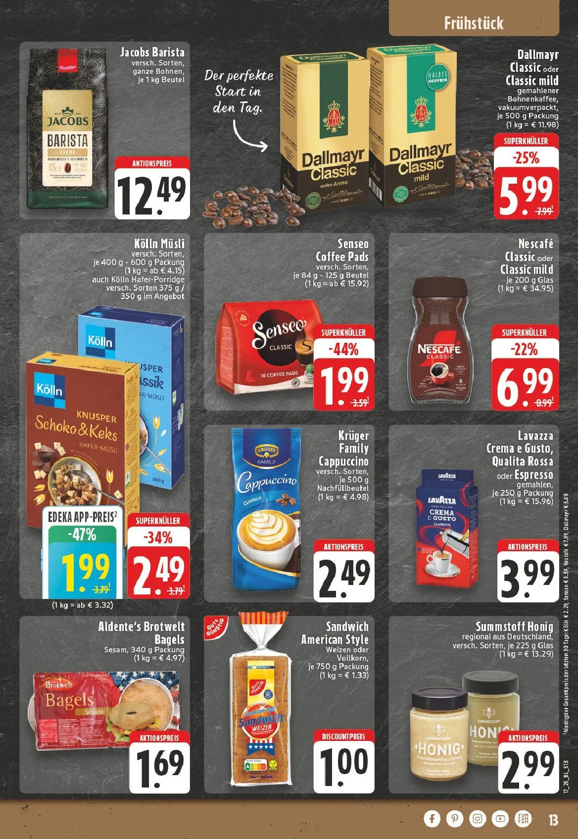 Edeka Prospekt von 21. April bis 26. April 2025 - Prospekt seite 13