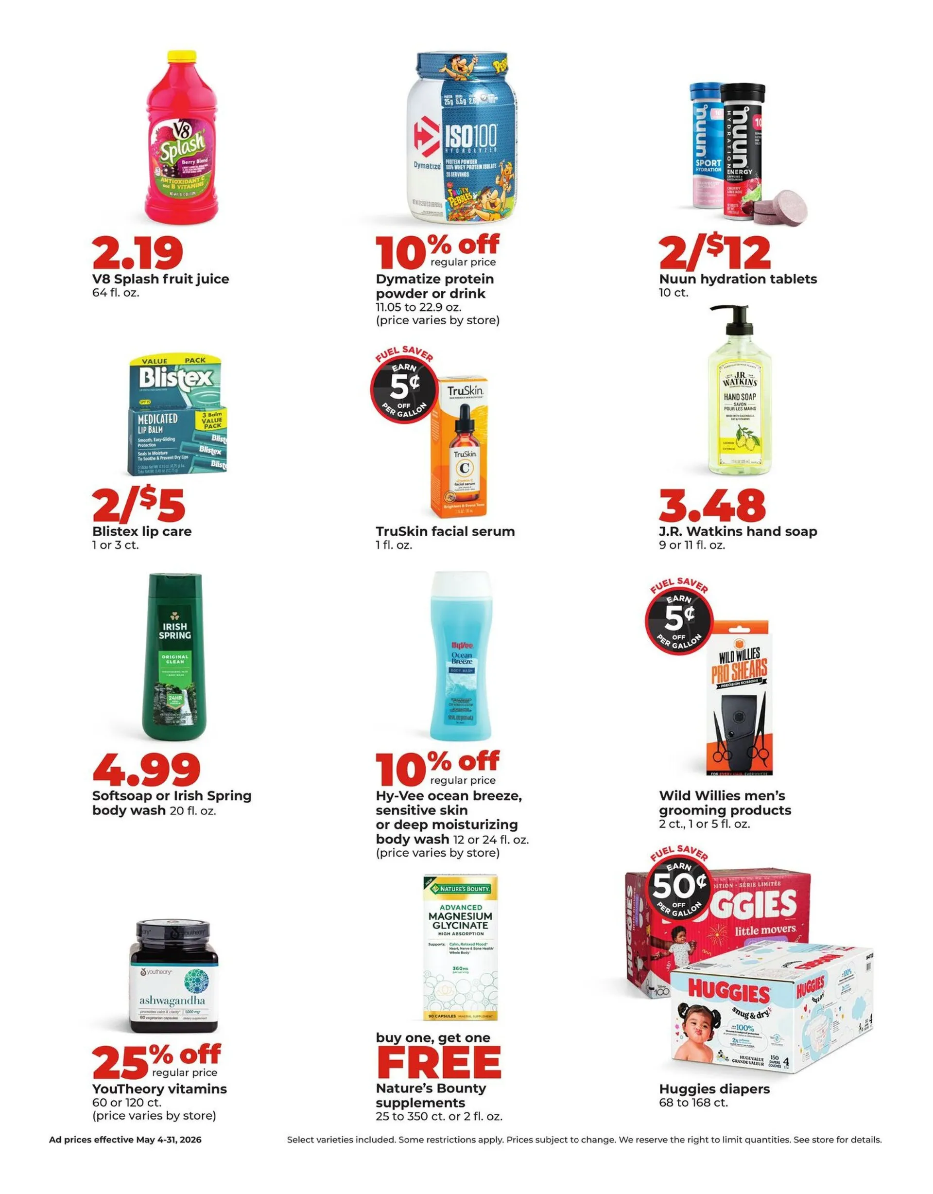 Weekly promotion HyVee weekly ads spanning from May 4 to May 31 2026 - Page 13 for Catalogue 365