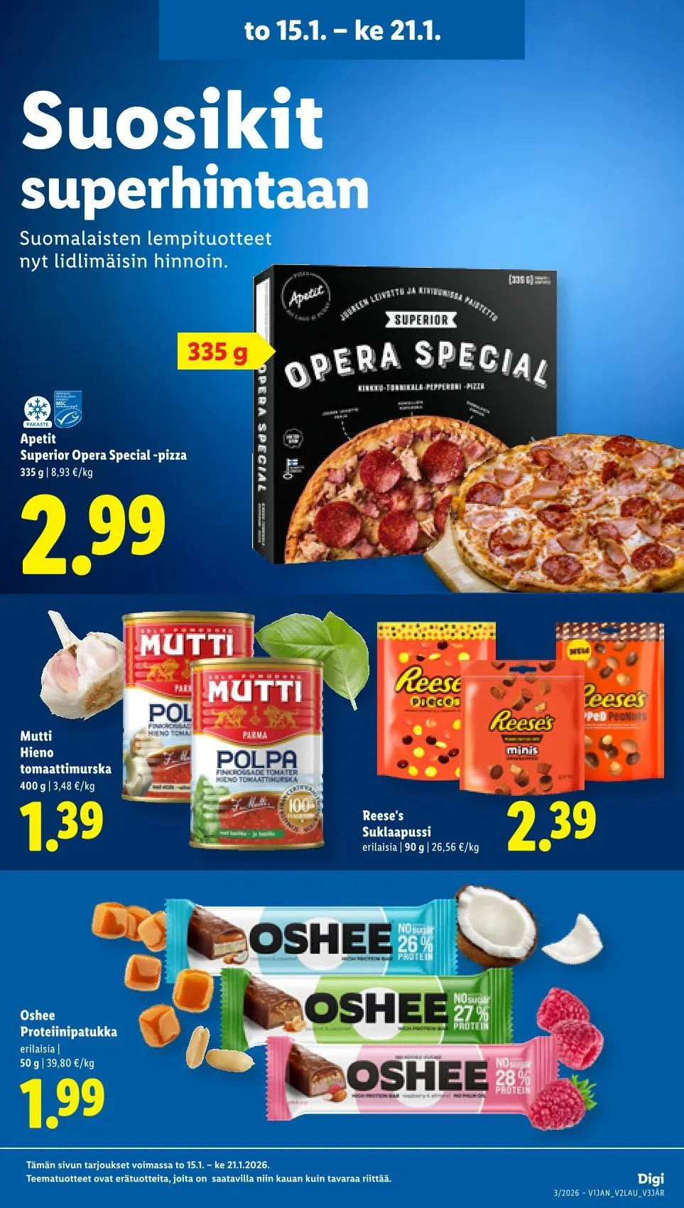 Lidl Kaupan Tarjoukset voimassa alkaen 15. tammikuuta - 18. tammikuuta 2026 - Tarjouslehti sivu 13