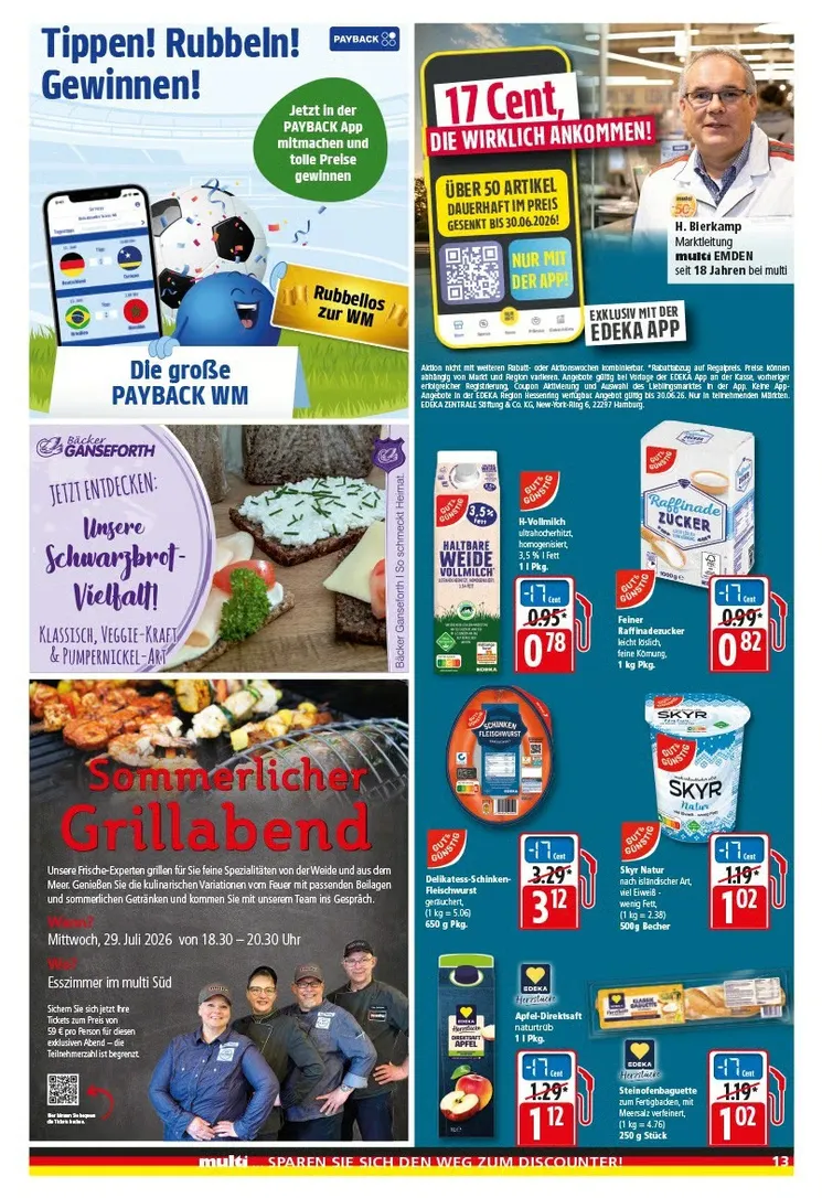 Multi Markt Angebote von 15. Juni bis 20. Juni 2026 - Prospekt seite 13