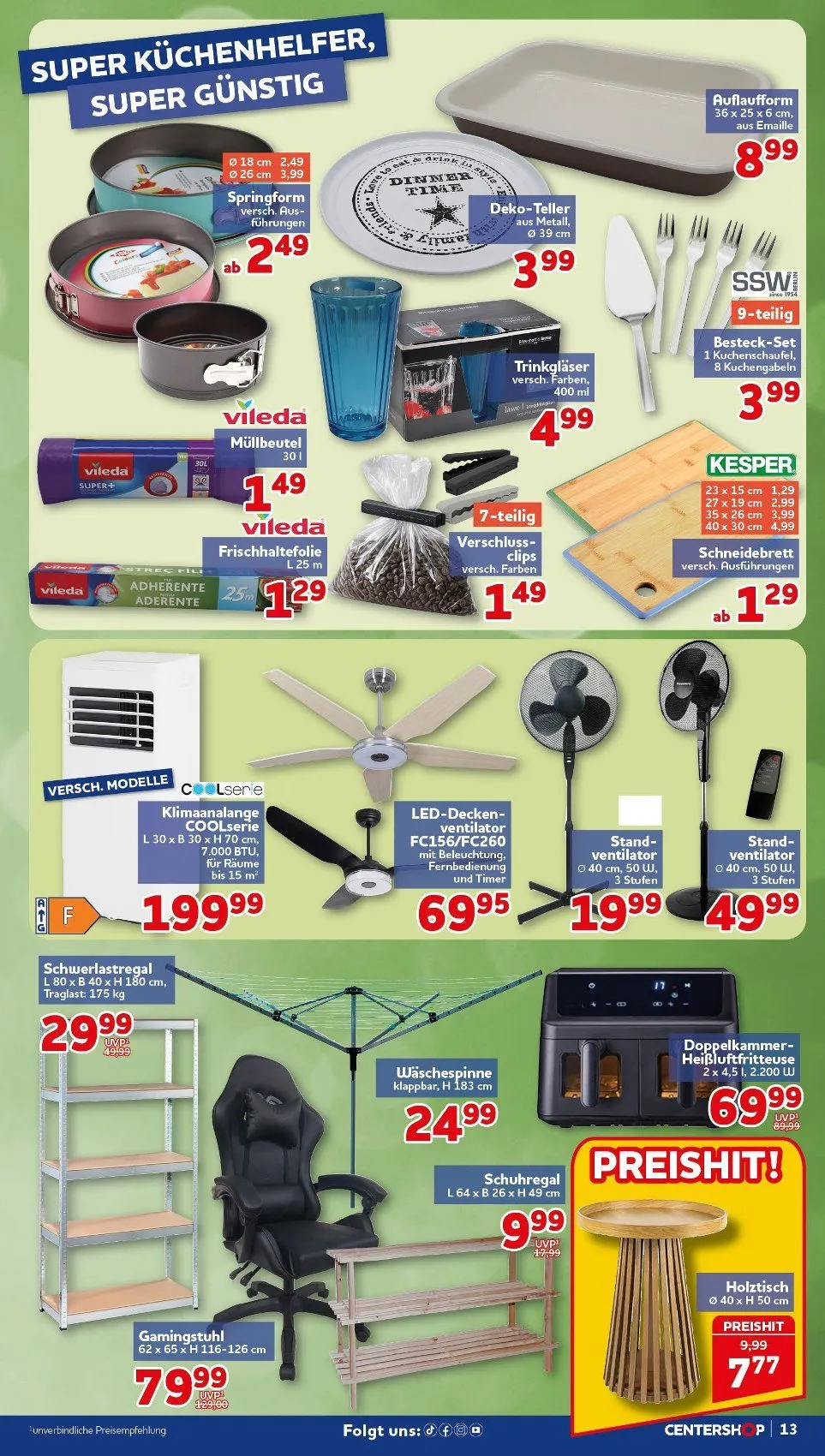 CENTERSHOP Angebote von 18. Mai bis 23. Mai 2026 - Prospekt seite 13