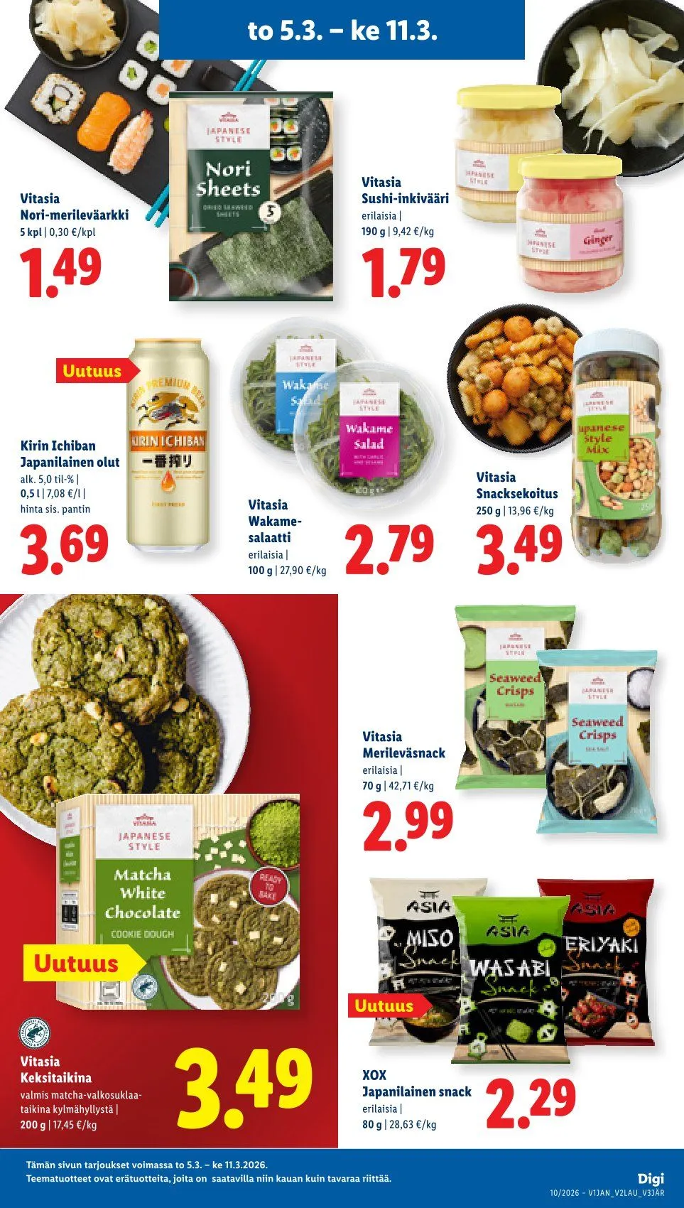  Kaupan Lidl uusimmat tarjoukset voimassa alkaen 5. maaliskuuta - 11. maaliskuuta 2026 - Tarjouslehti sivu 13