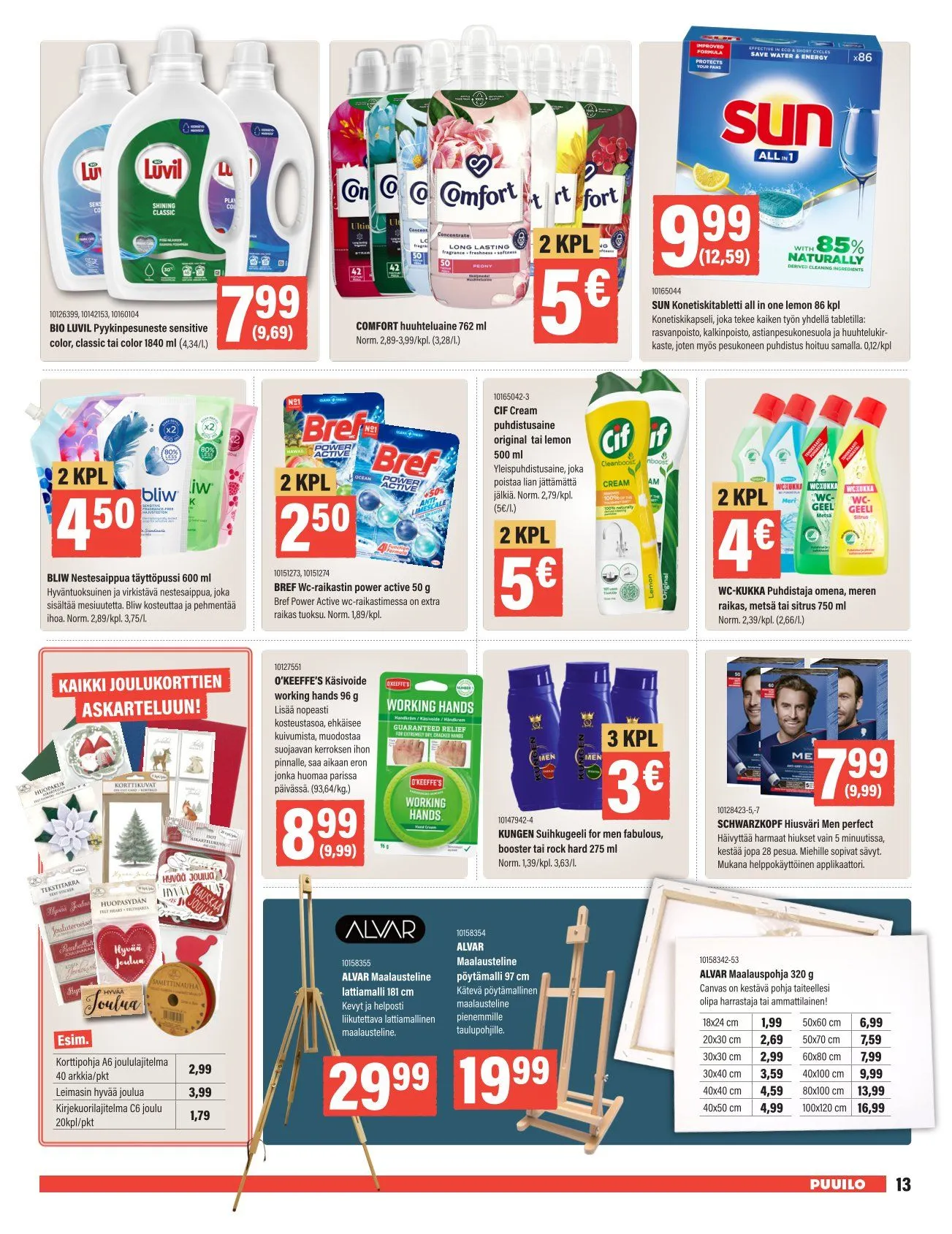 Kaupan Puuilo erikoistarjous voimassa alkaen 27. lokakuuta - 9. marraskuuta 2025 - Tarjouslehti sivu 13