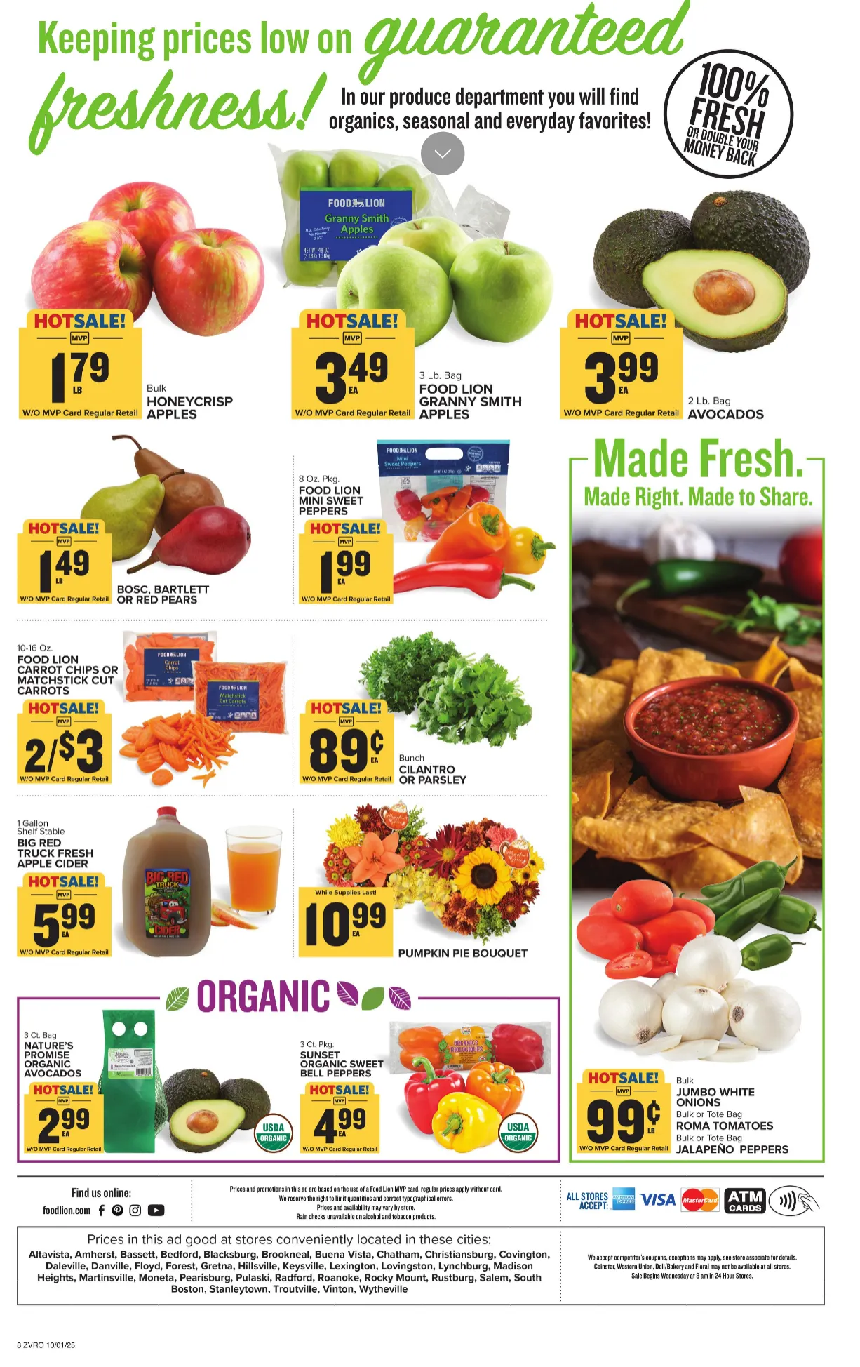 Weekly promotion Food Lion Sales spanning from October 1 to October 7 2025 - Page 13 for Catalogue 365