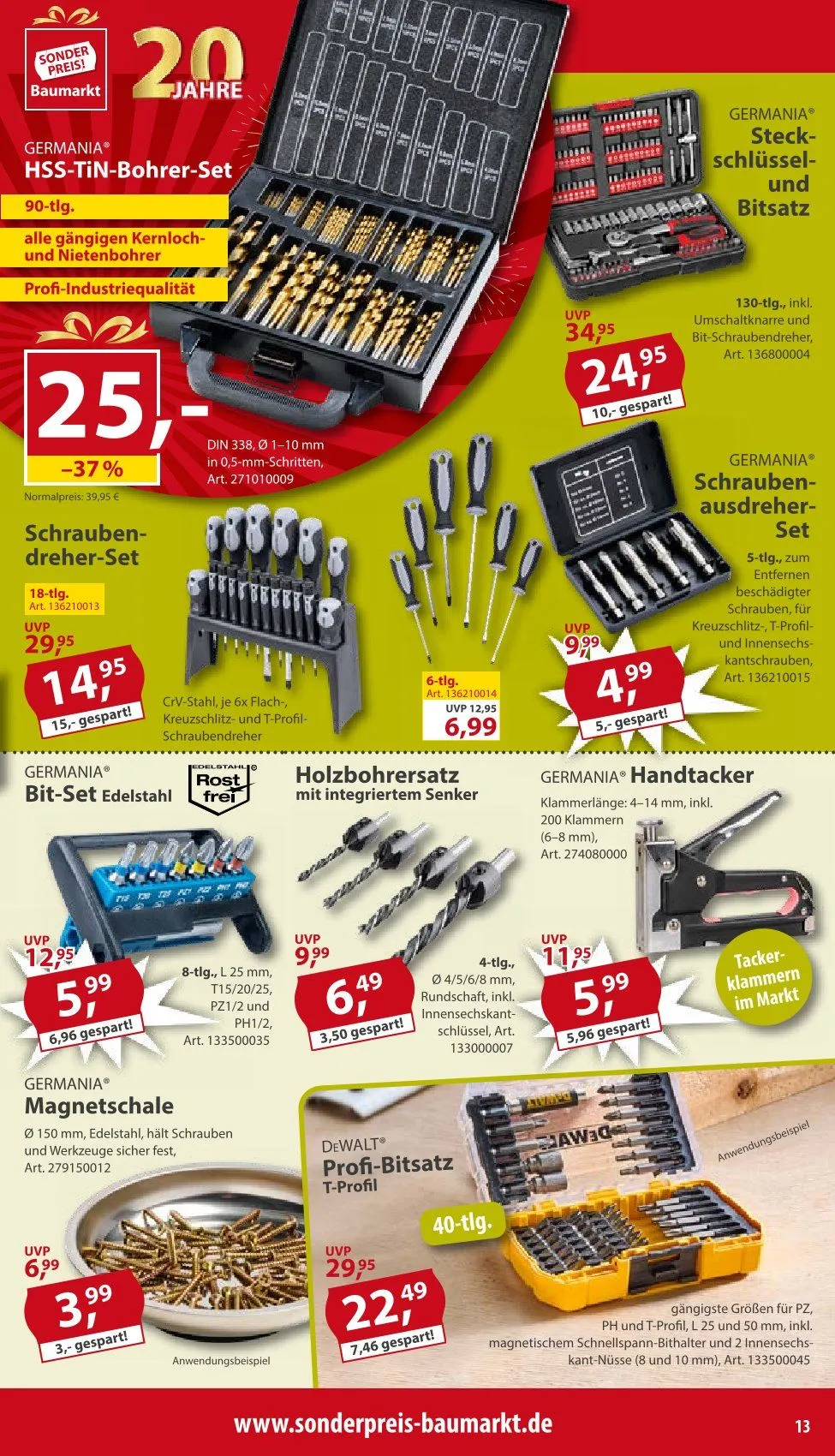 Sonderpreis-Baumarkt Prospekt von 26. April bis 2. Mai 2025 - Prospekt seite 13