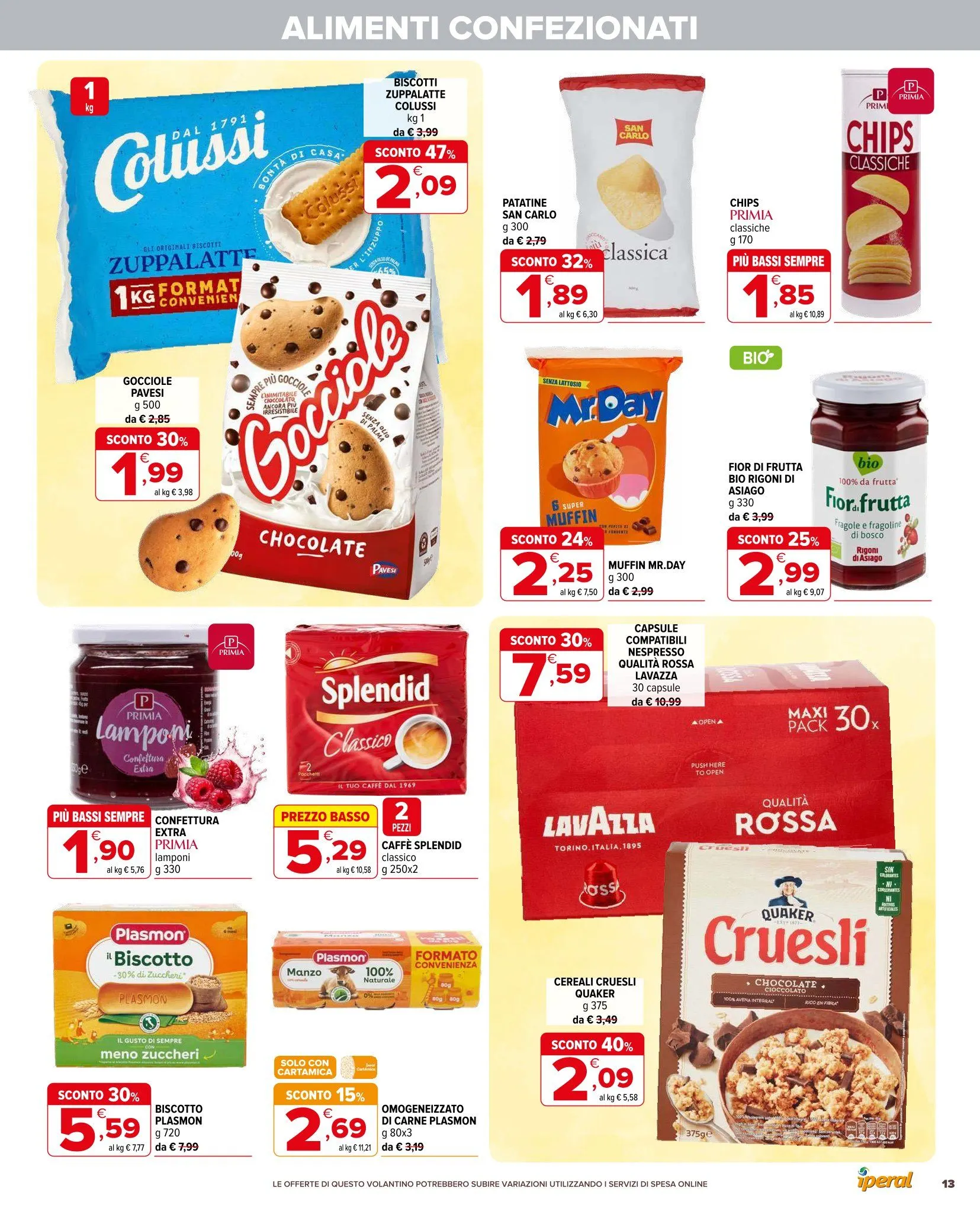 Iperal - Cataloghi settimanali da 30 luglio a 19 agosto di 2025 - Pagina del volantino 13