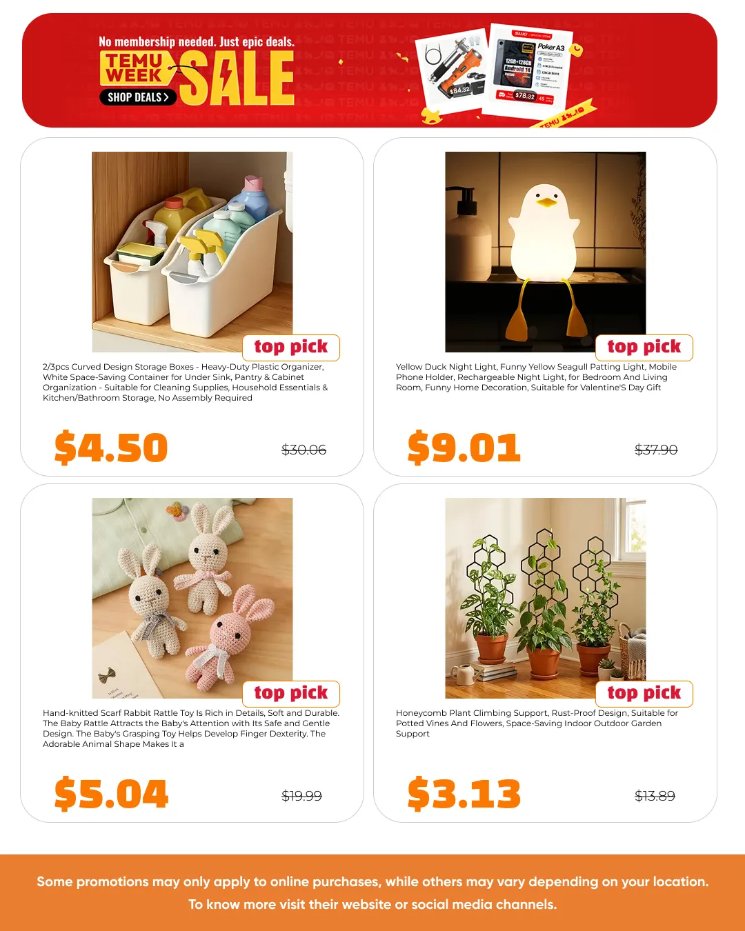 Weekly ad  Temu Sales from May 26 to June 14 2026 - Page 13