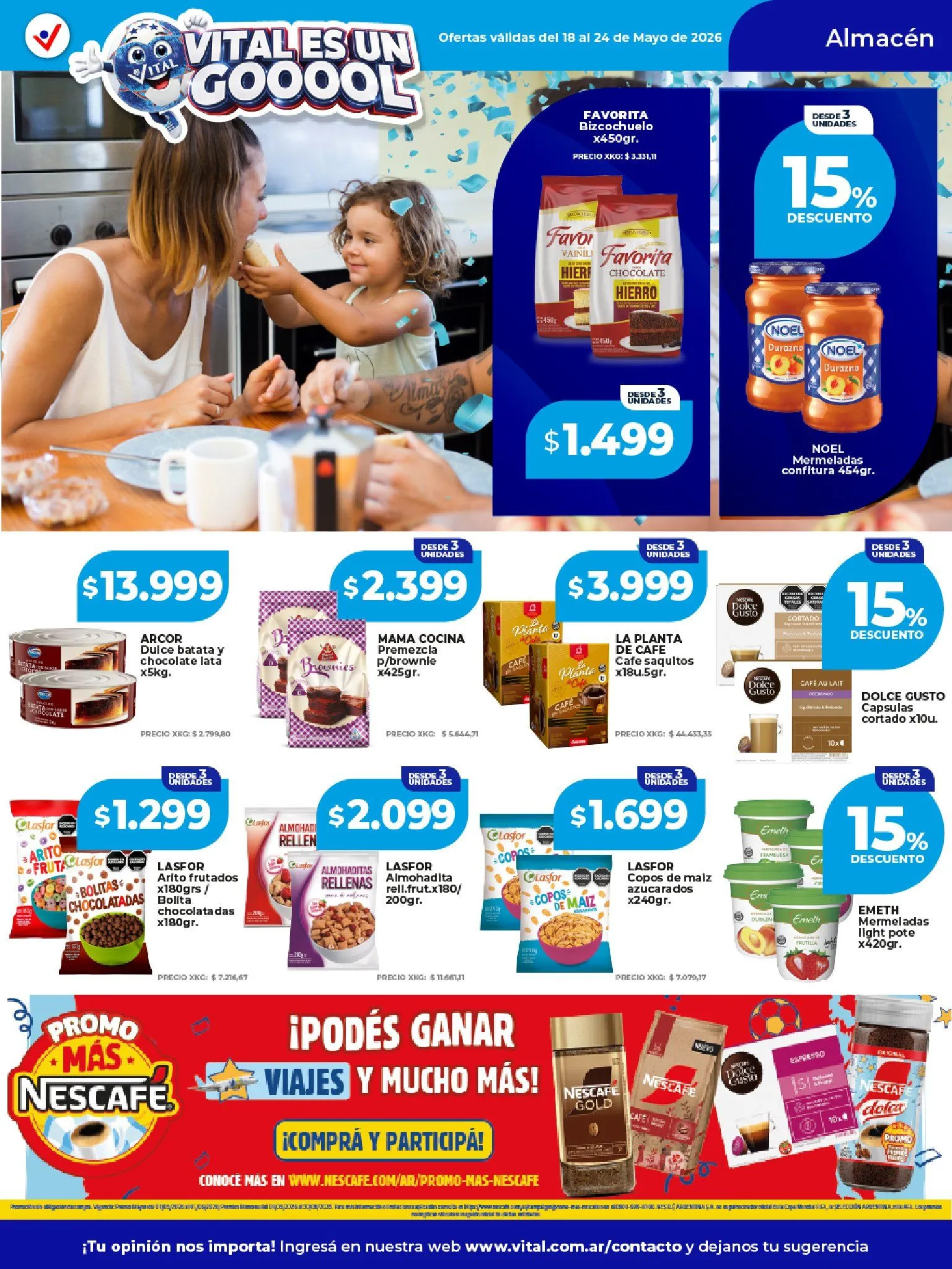 Ofertas de Vital Ofertas 18 de mayo al 24 de mayo 2026 - Página 13 del catálogo