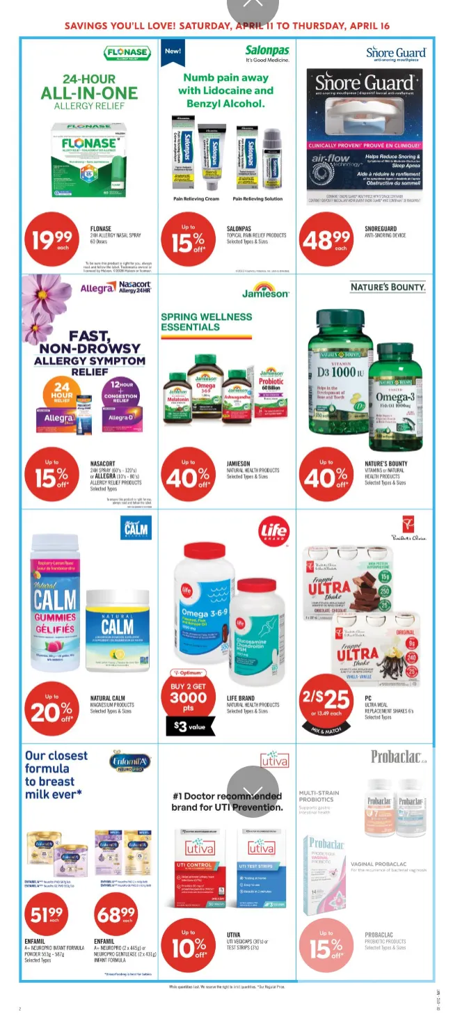 Pharmaprix Sales from April 9 to April 22 2026 - flyer page 13